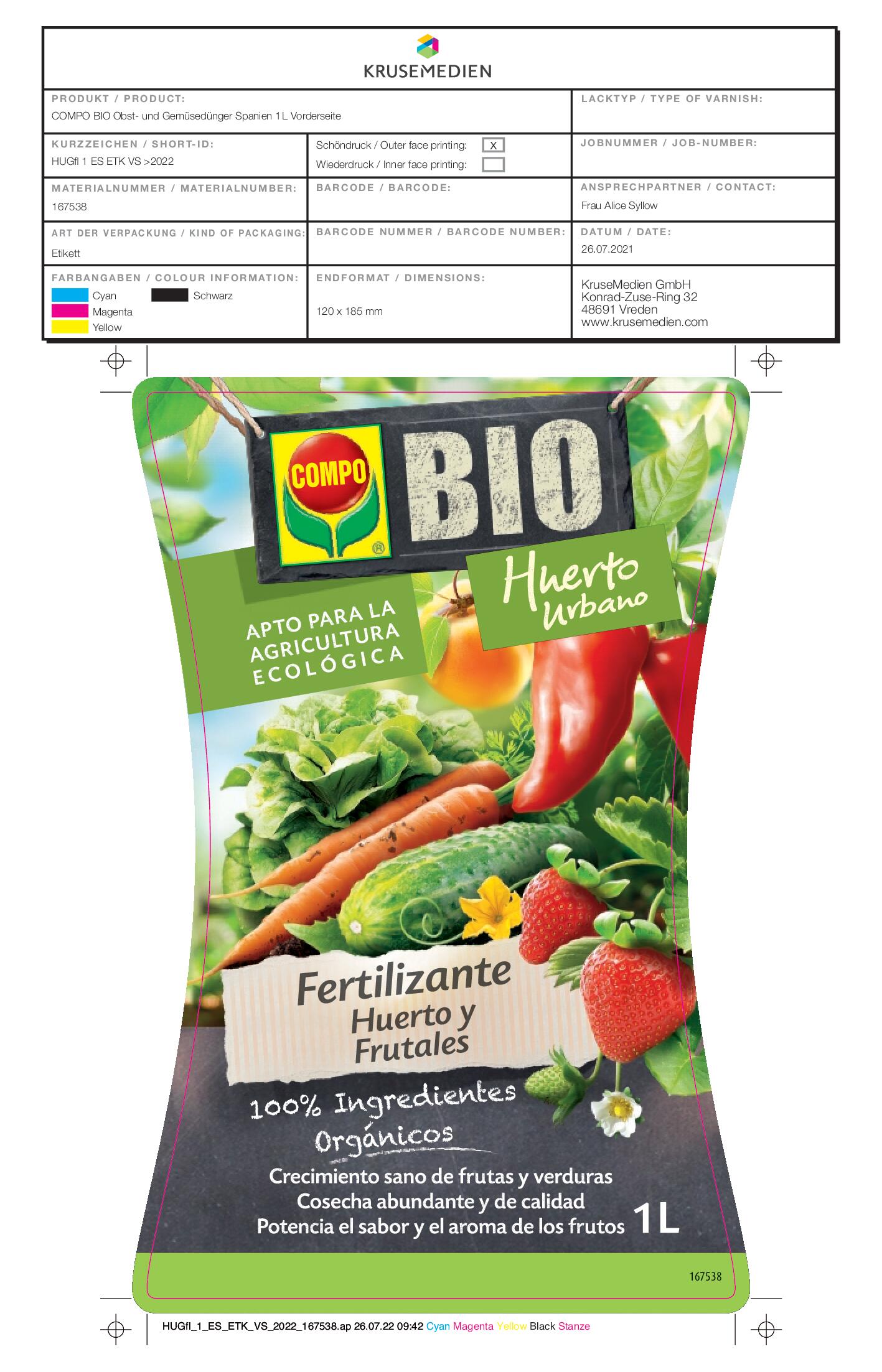 Fertilizante bio horta e fruteiras 1L Compo Bio - 3