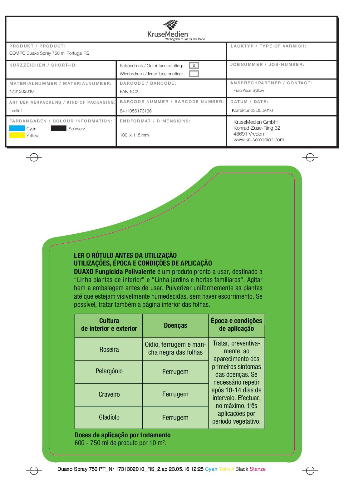 Fungicida polivalente 750 ml Duaxo Compo - 3