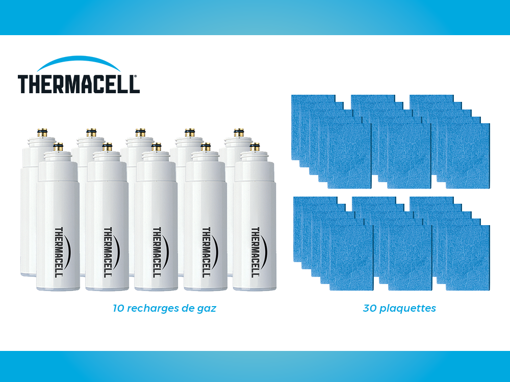Antimoustiques antimoustiques moustique THERMACELL, 30 plaquettes et 10 cartouch - 3