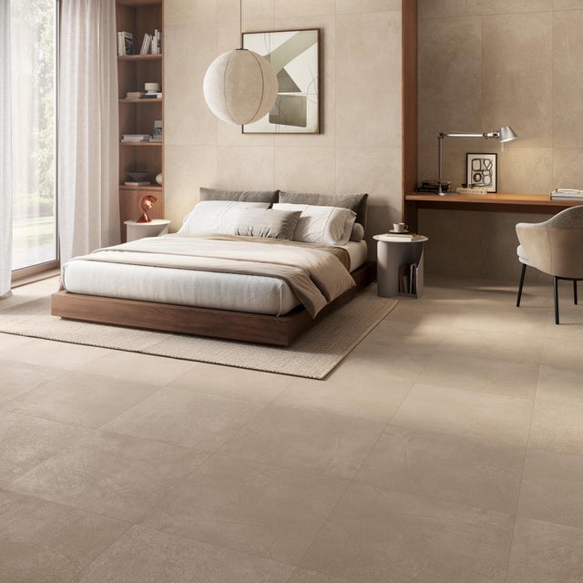 Piastrella da pavimento interno in gres porcellanato 60 x 60 cm rettificato dusty opaco Lexington R10 traffico intenso (pei 4/5) Sp. 8 mm 1.44 mq
