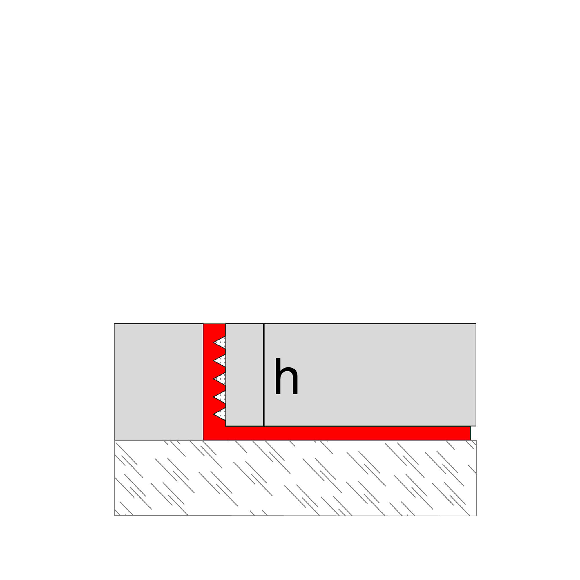 Perfil de esquina y borde externo  de pvc Negro-10  2.55m x1.2cm - 3