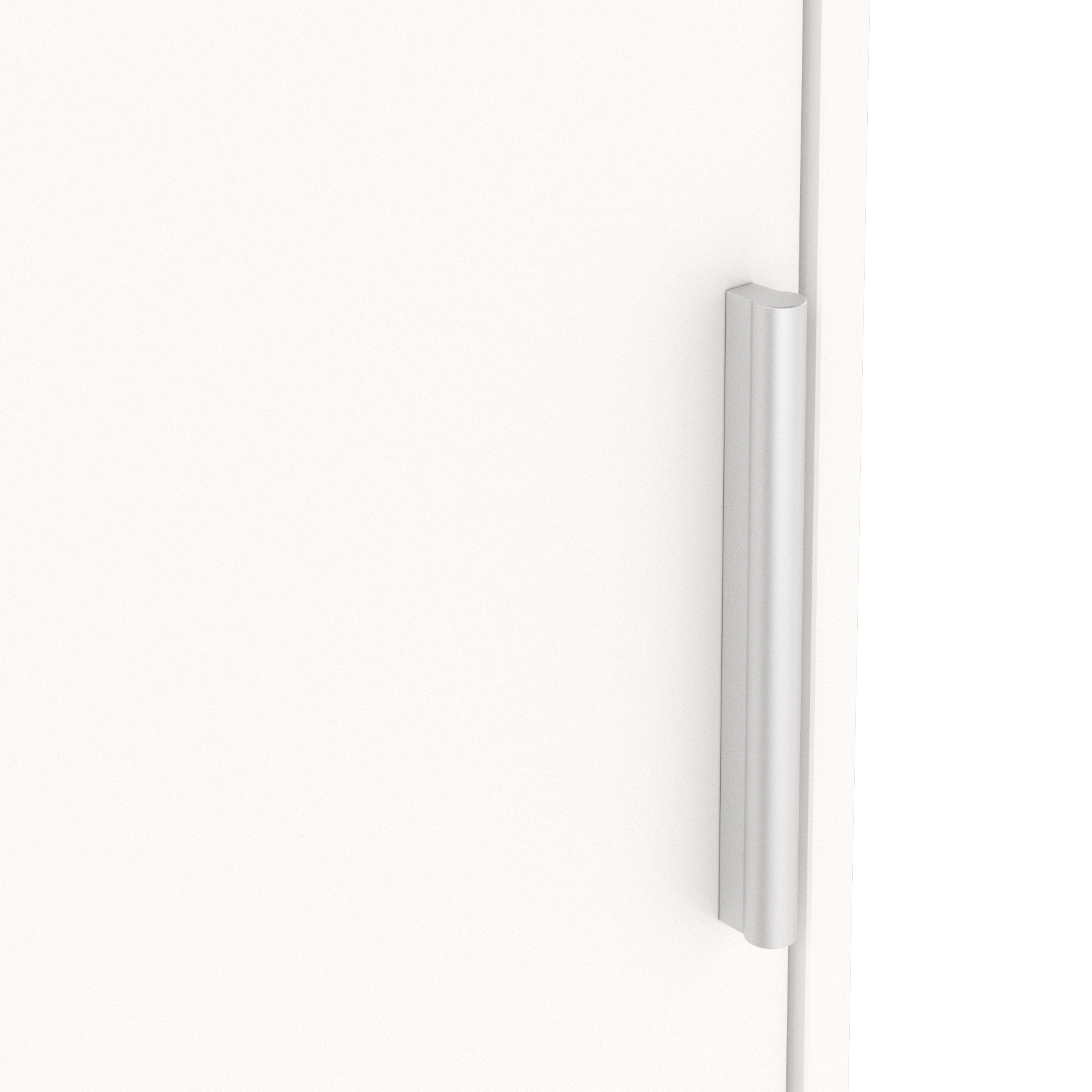 Roupeiro em kit 2 PORTAS DE CORRER 100X50X200CM BRANCO - 7