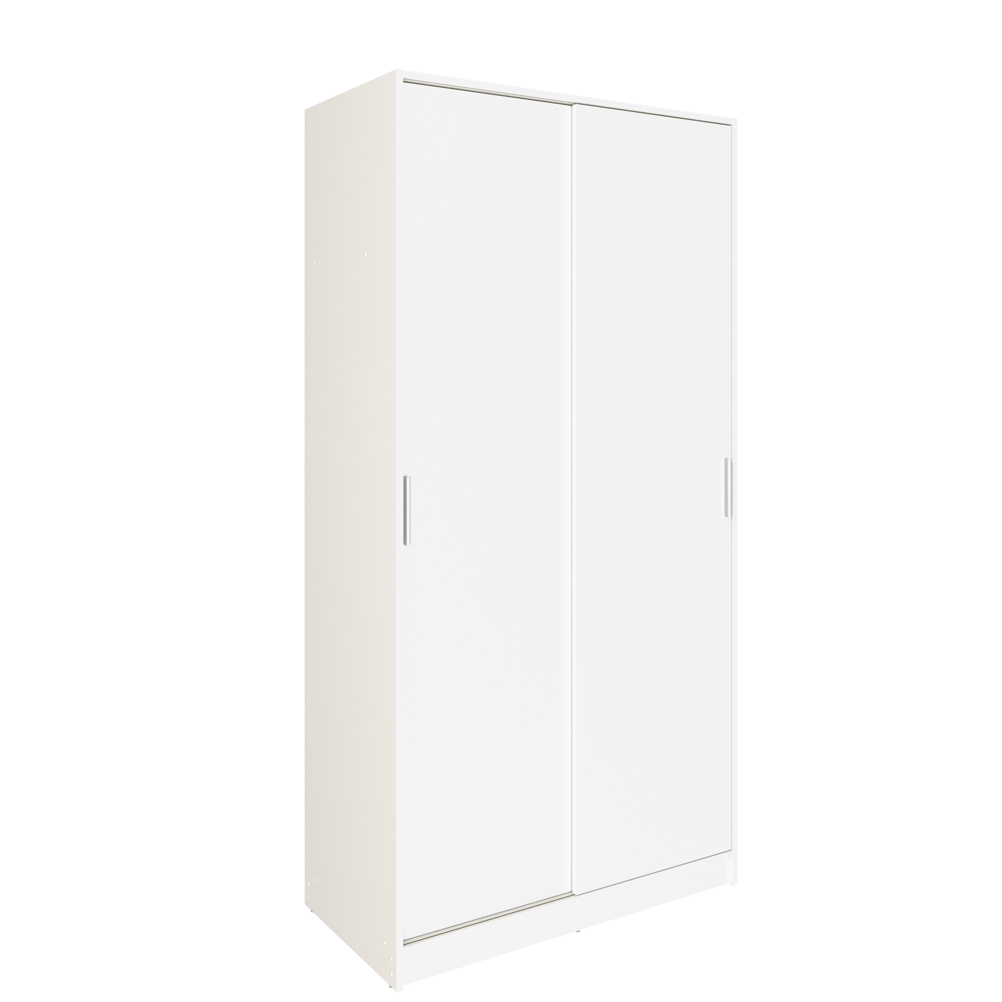 Roupeiro em kit 2 PORTAS DE CORRER 100X50X200CM BRANCO - 14