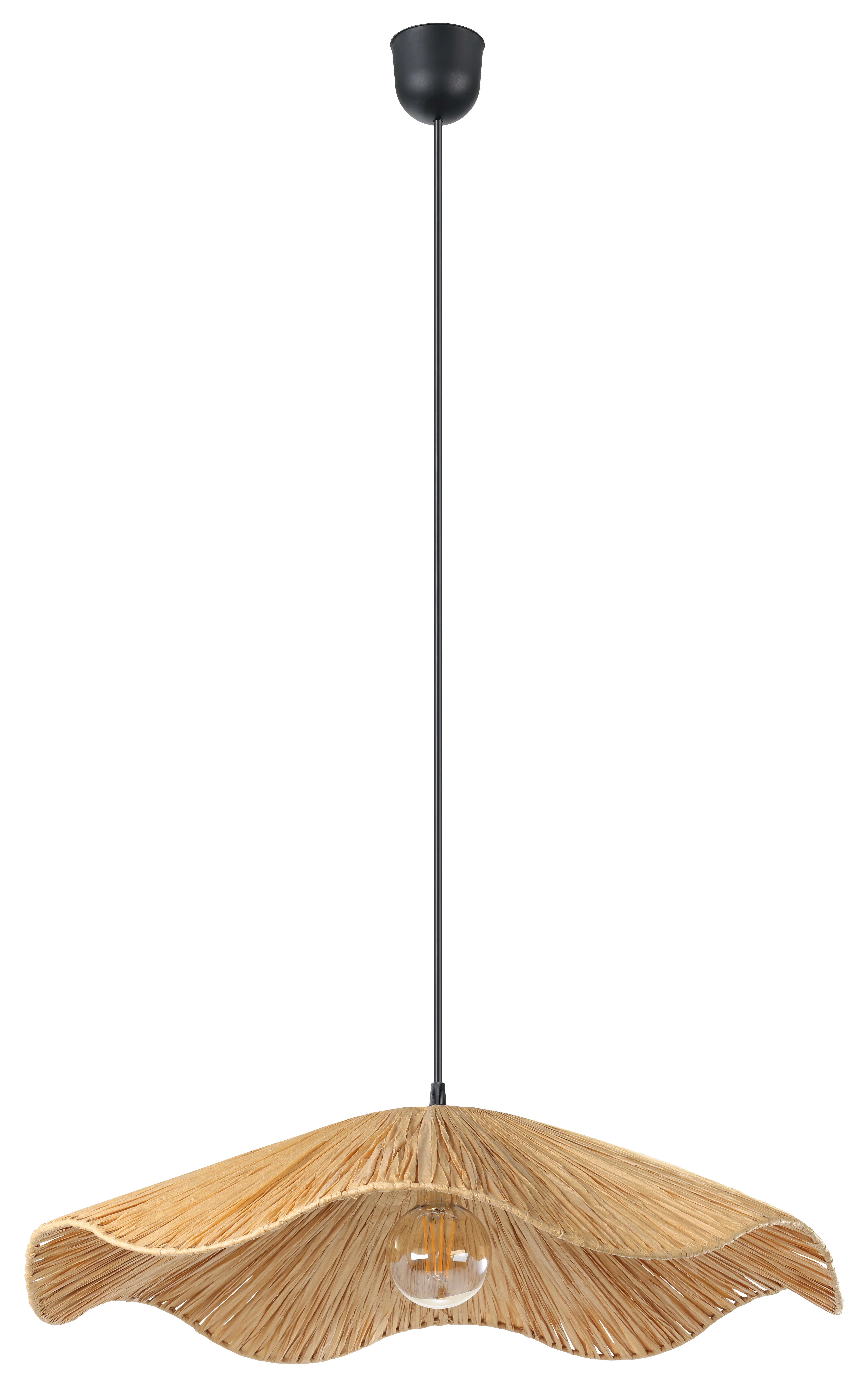Suspension Laxford coton, beige, Diam.60 cm, E27 - 2
