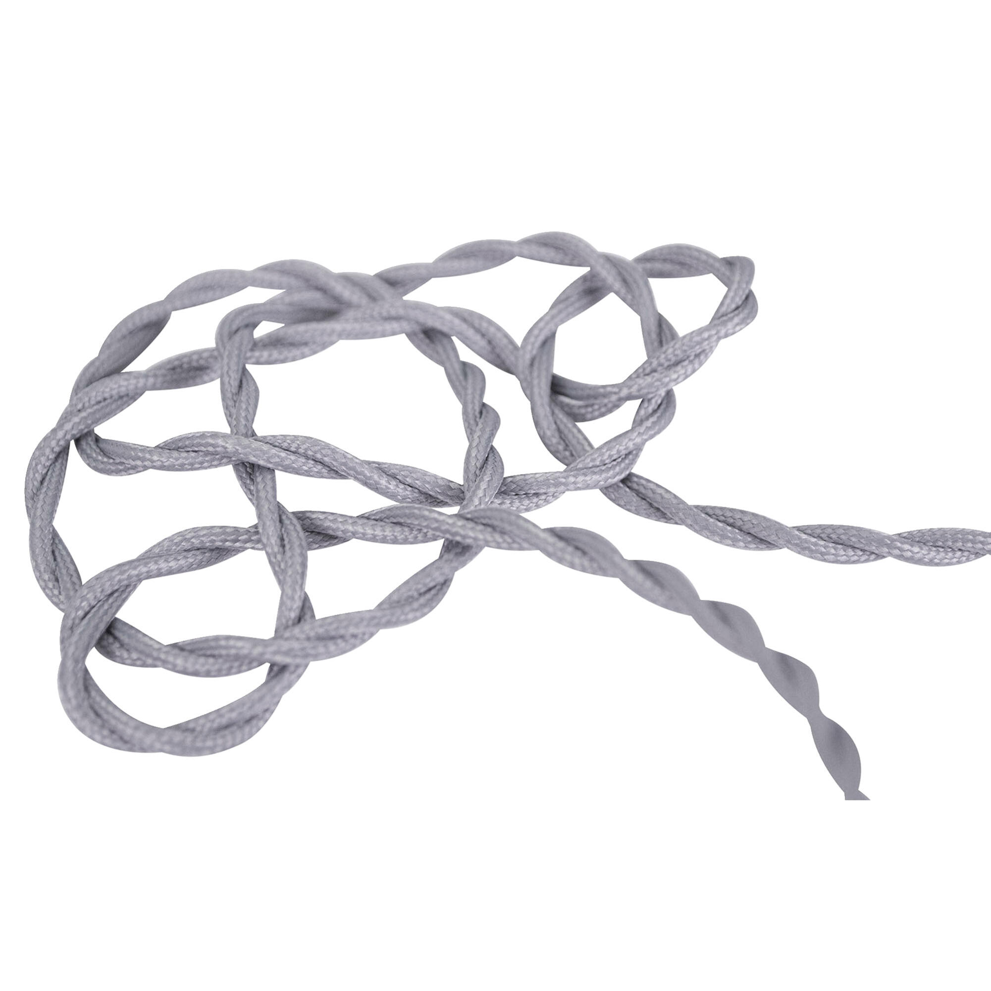 Câble torsade 074240, TIBELEC gris, 30 cm - 2