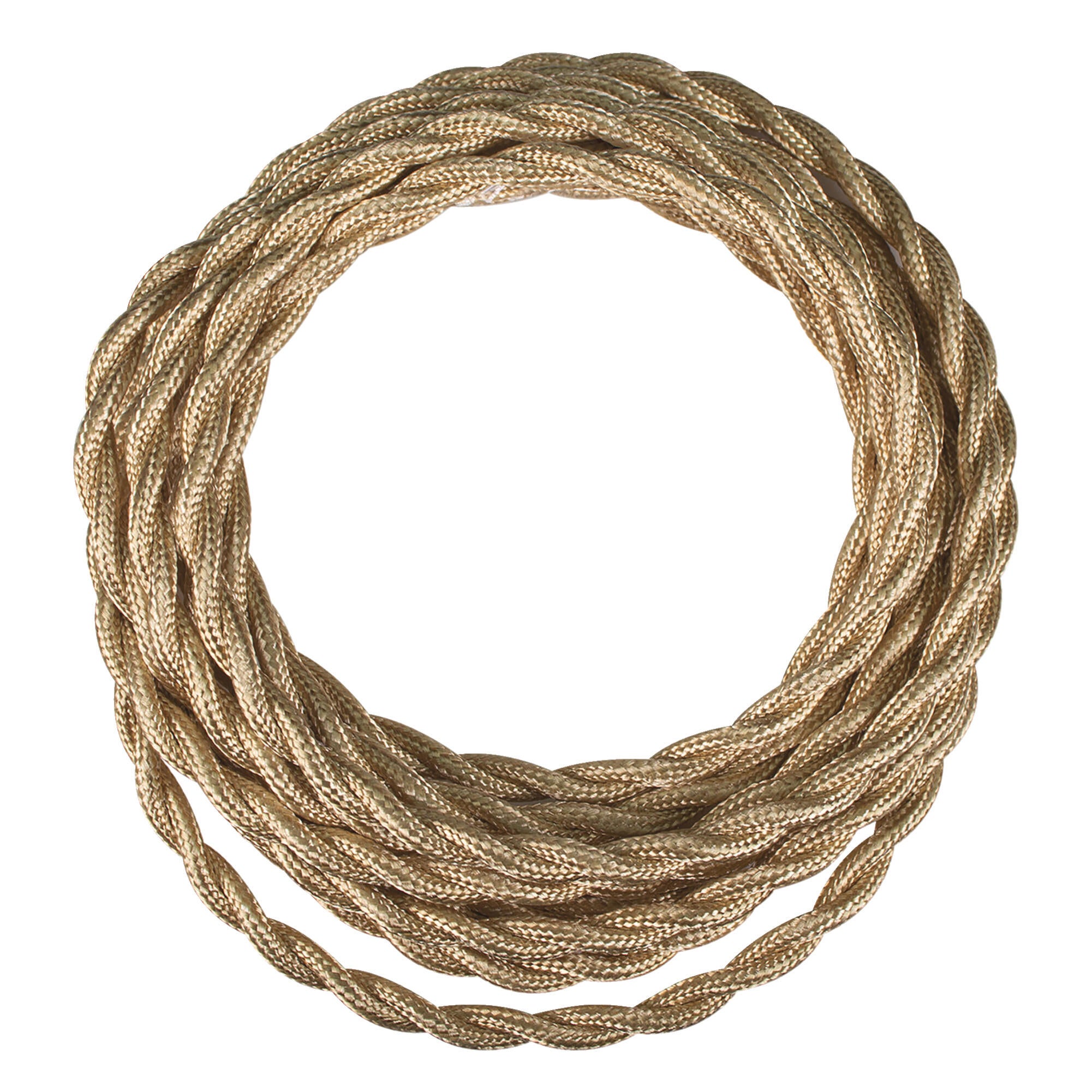 Fil torsadé TIBELEC, tissu, or - 2