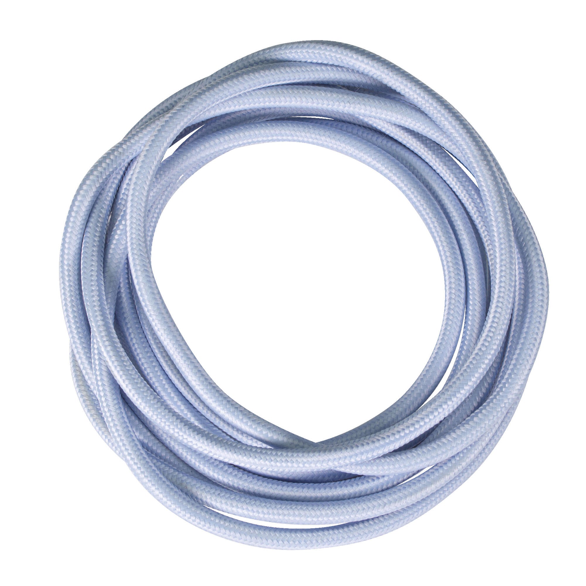 Câble tissu, bleu ciel, TIBELEC, 30 cm - 3
