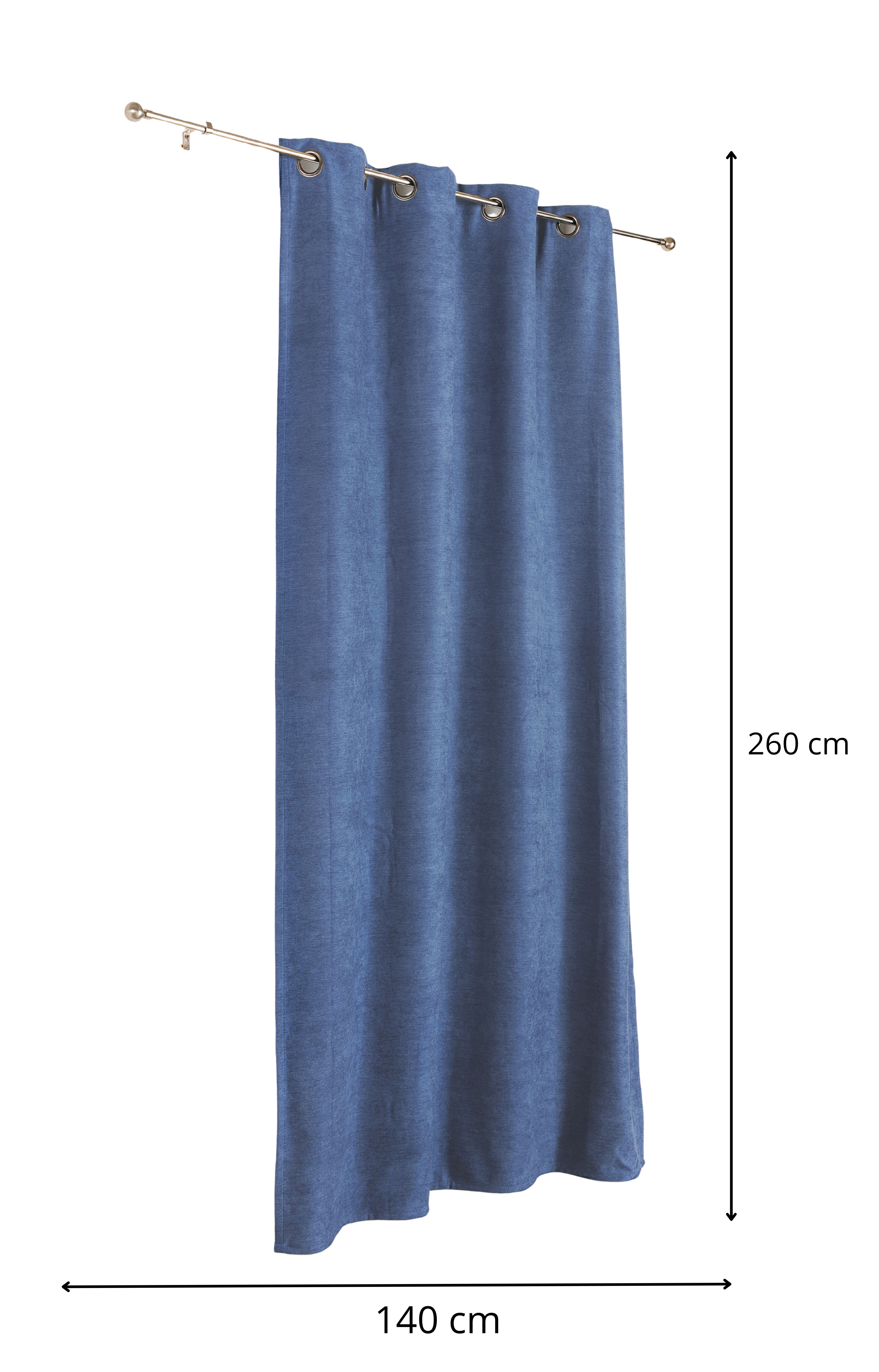 Tenda Alaska blu denim, occhiello 140x260 cm LINDER - 5