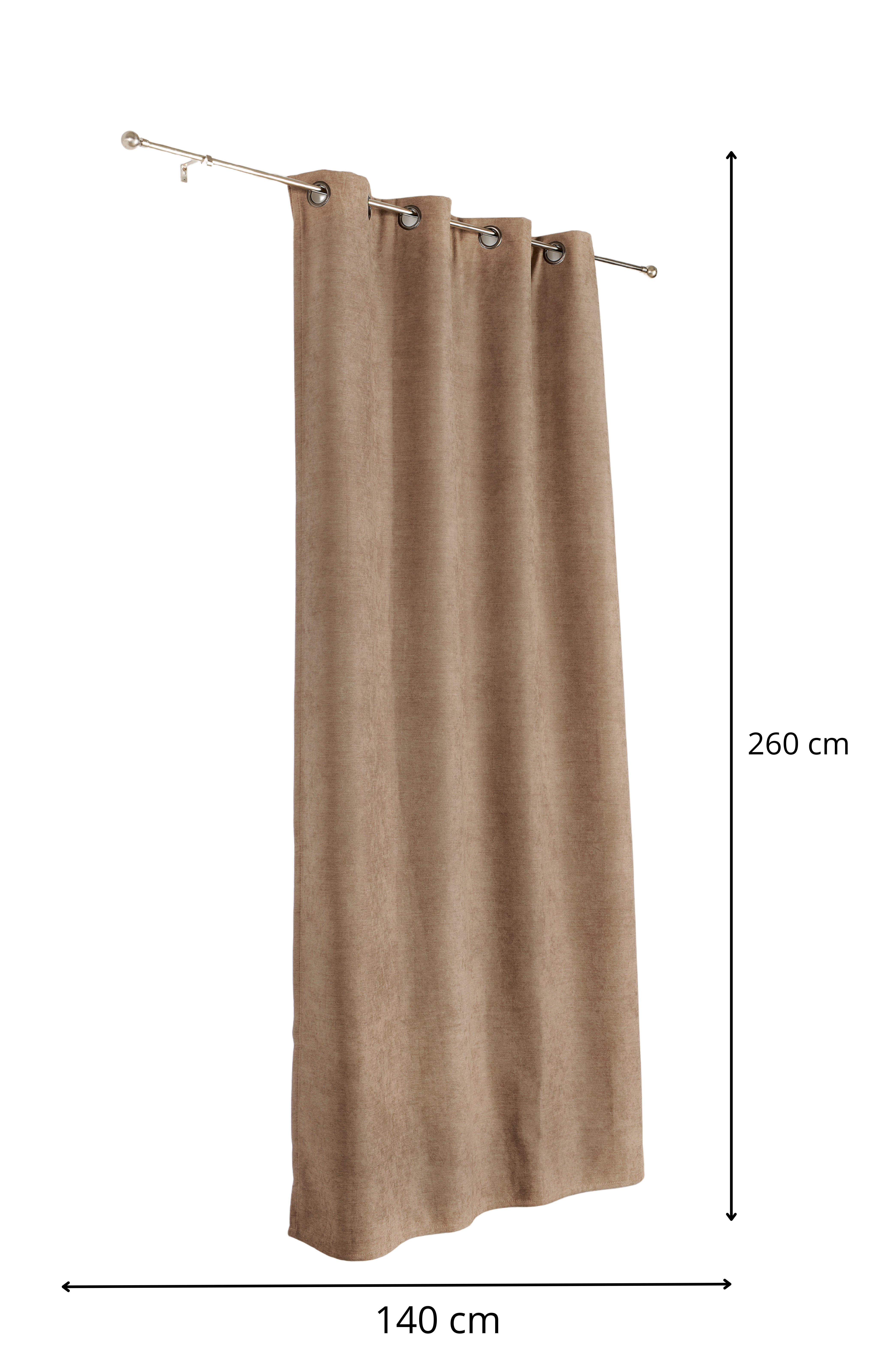 Tenda Alaska beige, occhiello 140x260 cm LINDER - 5