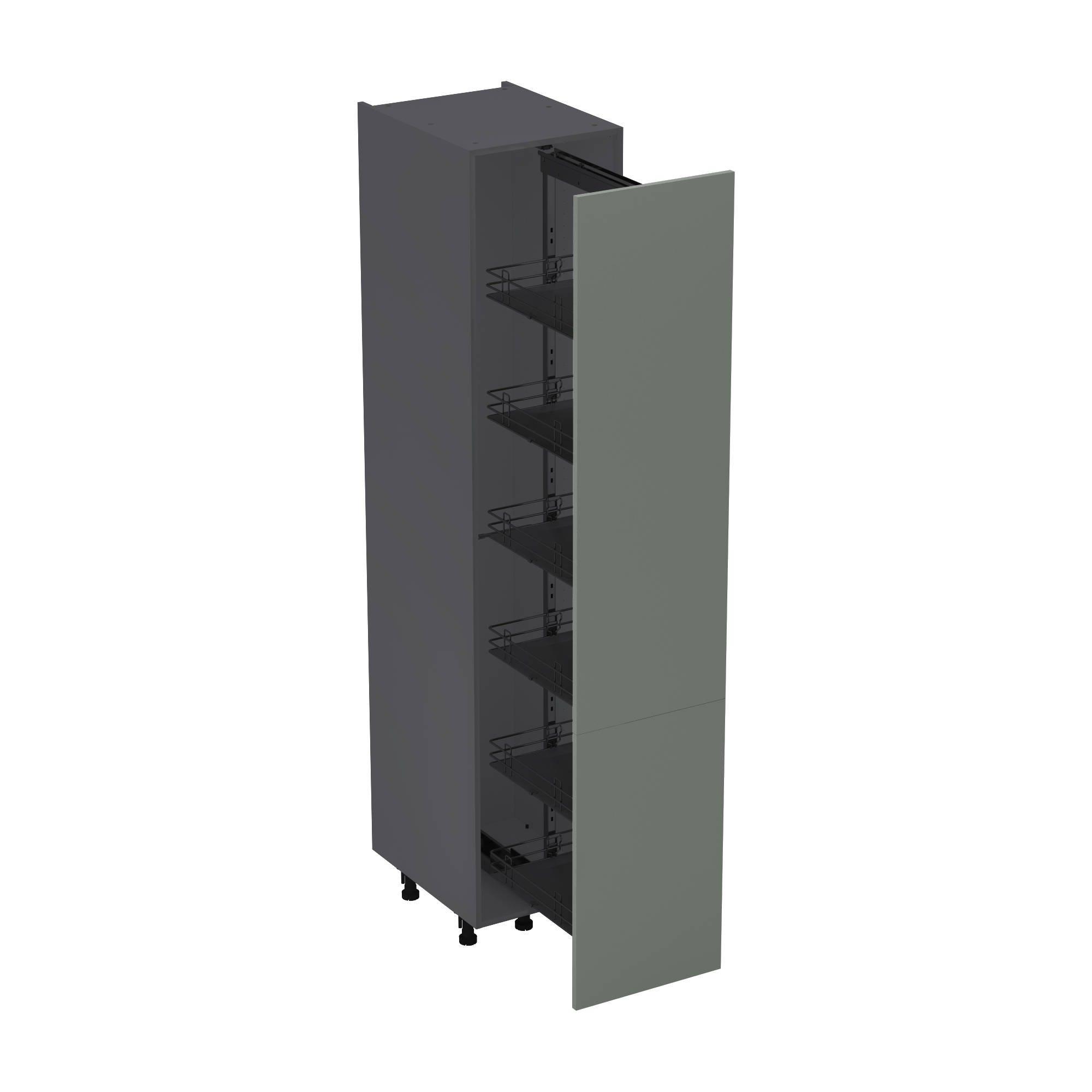 Columna de cocina delinia id viena verde mt 214,4x45 cm 1pta kit ext
