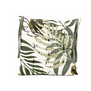 Coussin Déco Extérieur Exotic 50x30x10 Cm - Motif Feuilles Tropicales, Polyester, Fabriqué En France, Pour Fauteuil Jardin