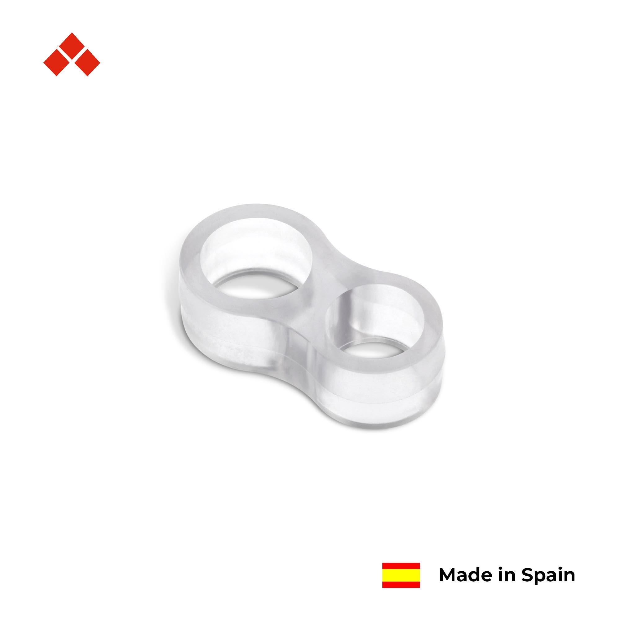 Pack 8 topes TRANSPARENTES 15-18 mm de ø y 1,3x2,4x4,5 cm - 3