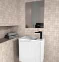 MUEBLE DE BAÑO CON LAVABO NOVA MINI BLANCO 50X33CM 1 PUERTA - 2