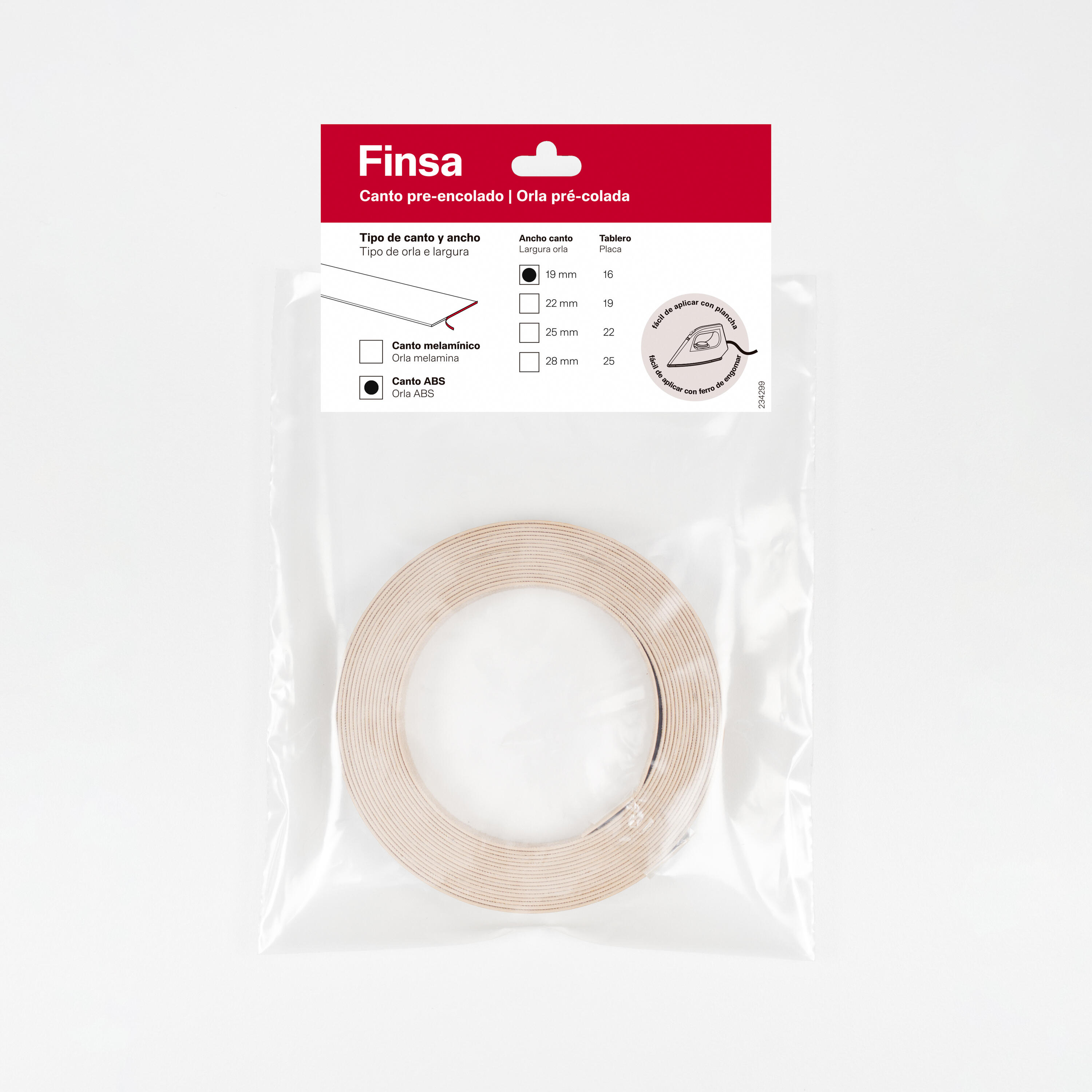 Canto preencolado de ABS roble Hera de 19x5000x0.8mm - 4