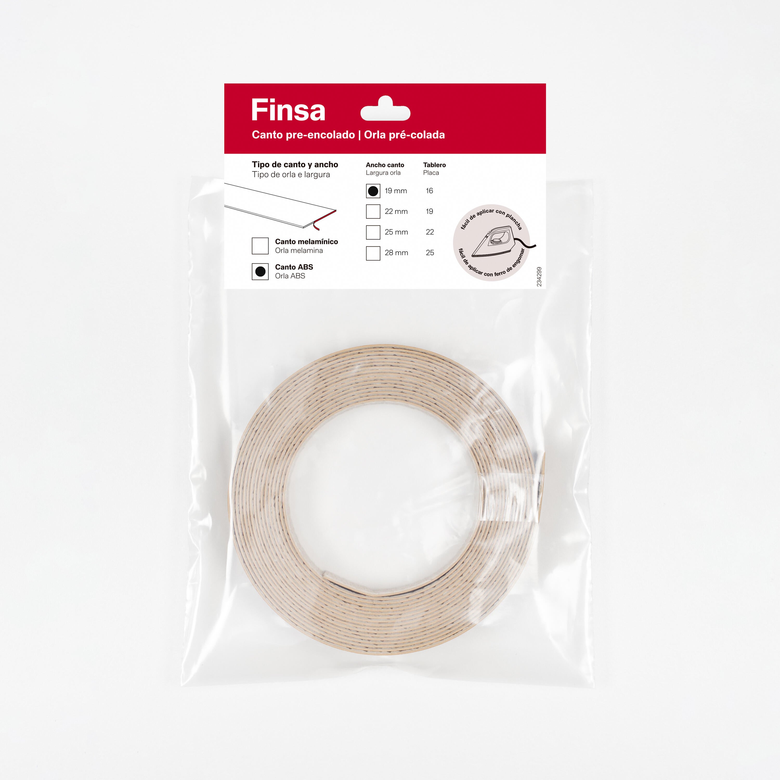 Orla PVC precoladas nogal 19 mm 5 ml - 4
