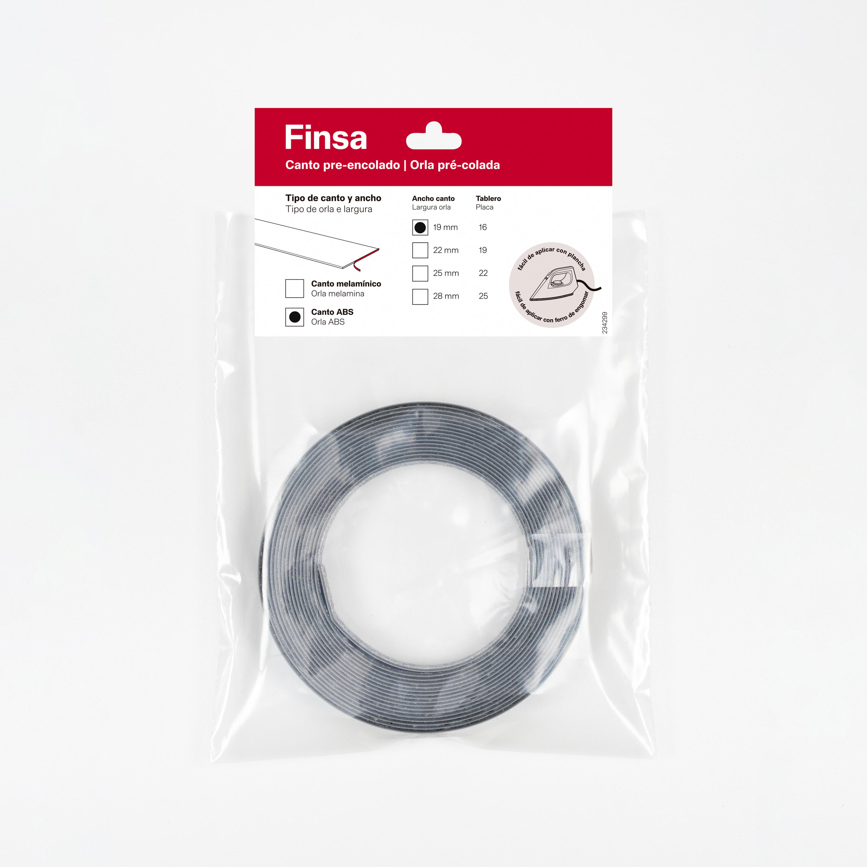 Orla de PVC precoladas antracite 19 mm 5 ml - 4