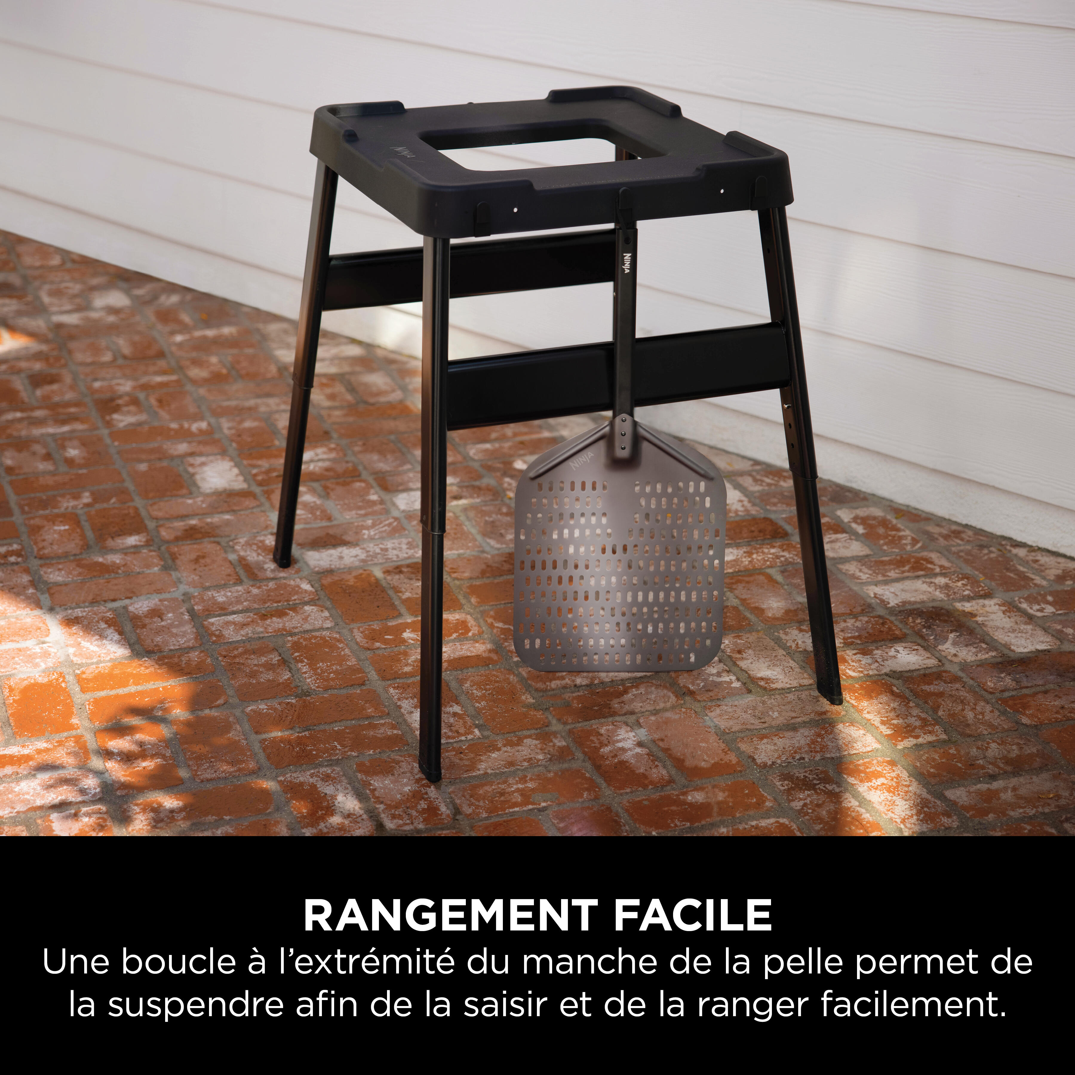 Support réglable et table d'appoint NINJA Woodfire noir, H.22.7xL.61.7xl.62.5 cm - 6