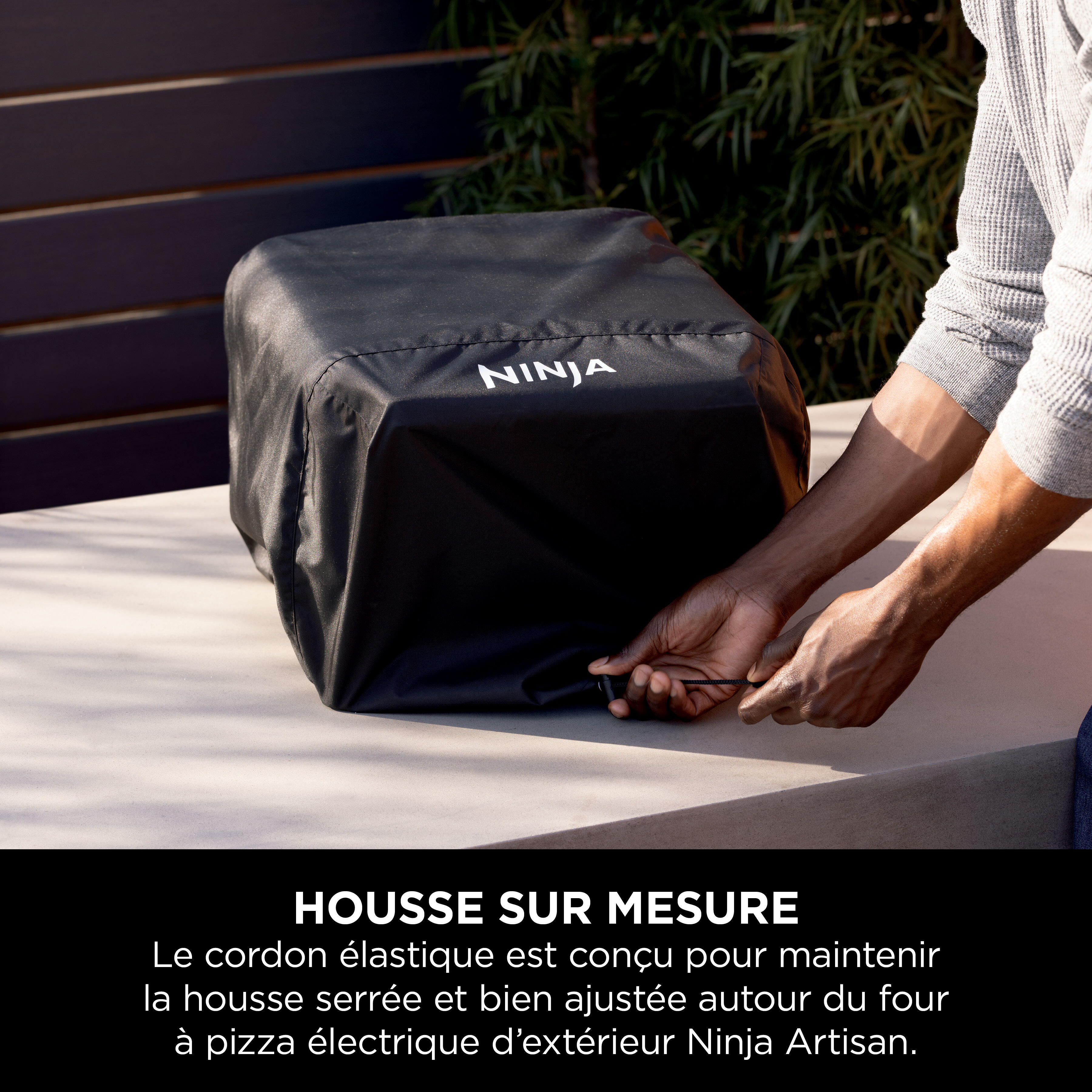 Housse de protection NINJA pour four d'extérieur + air fryer Artisan, noir - 4
