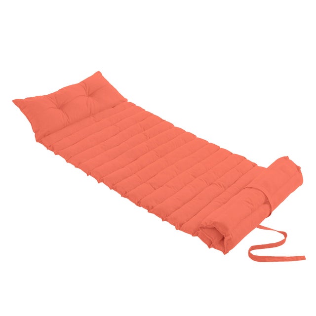 Coussin de sol Plage, orange , L.180 x l.60 cm