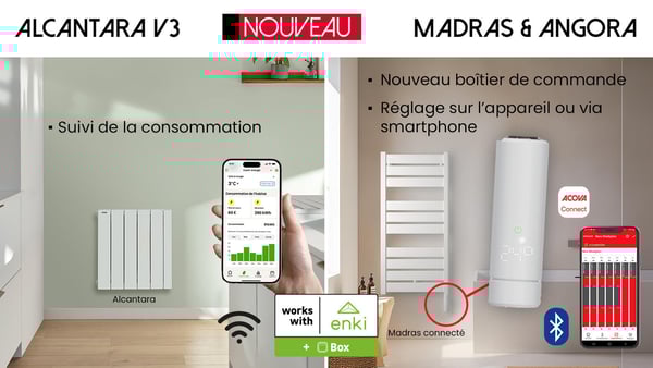 Découvrez la nouvelle gamme 2025 de radiateurs et sèche-serviettes (électriques et mixtes) Acova