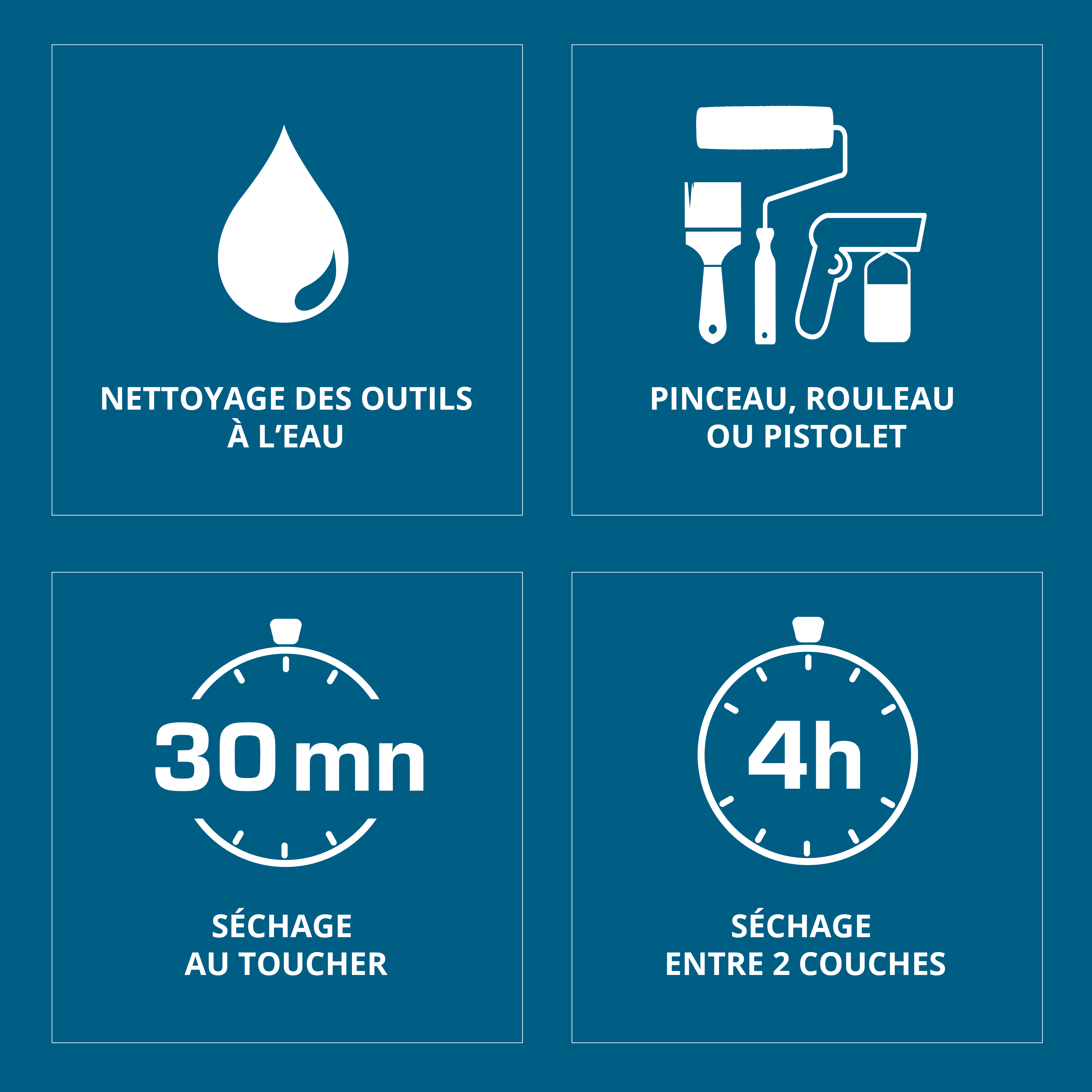 Peinture mur, plafond, boiserie blanc mat V33 Résist' extrême® 10L - 3