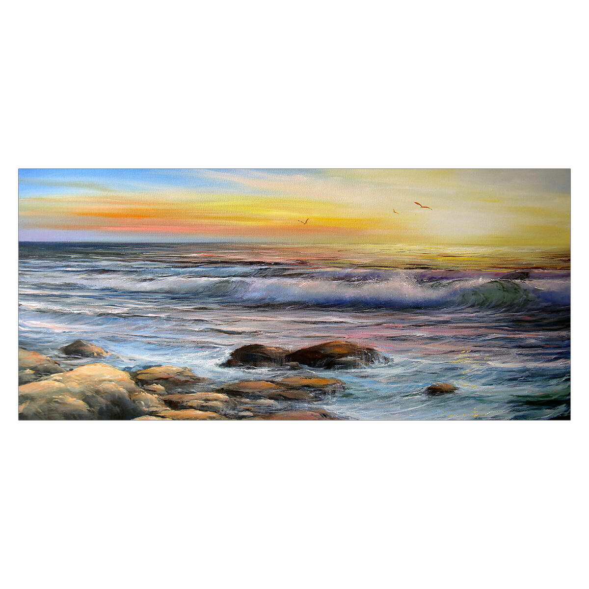 Quadro su tela Seascape, multicolore 143 x 65 cm | Leroy Merlin