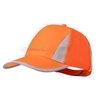 GORRA PROTECCION SOLAR CON BANDA NARANJA - 1