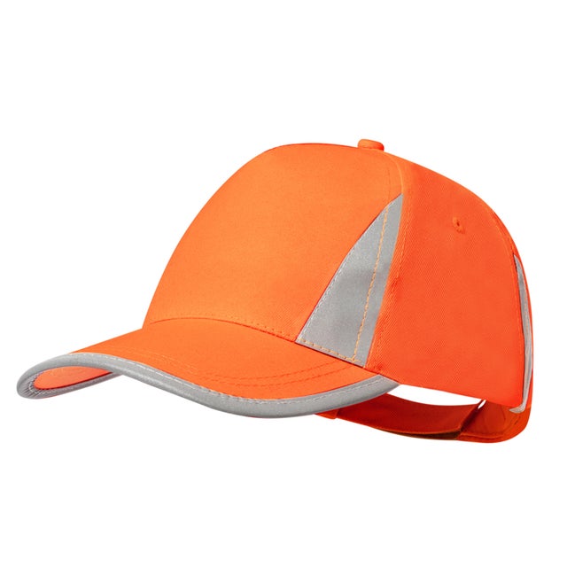 GORRA PROTECCION SOLAR CON BANDA NARANJA