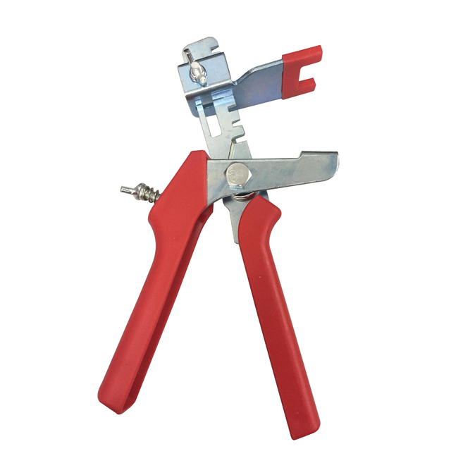 Pince pour croisillons niveleurs en acier avec manche rouge