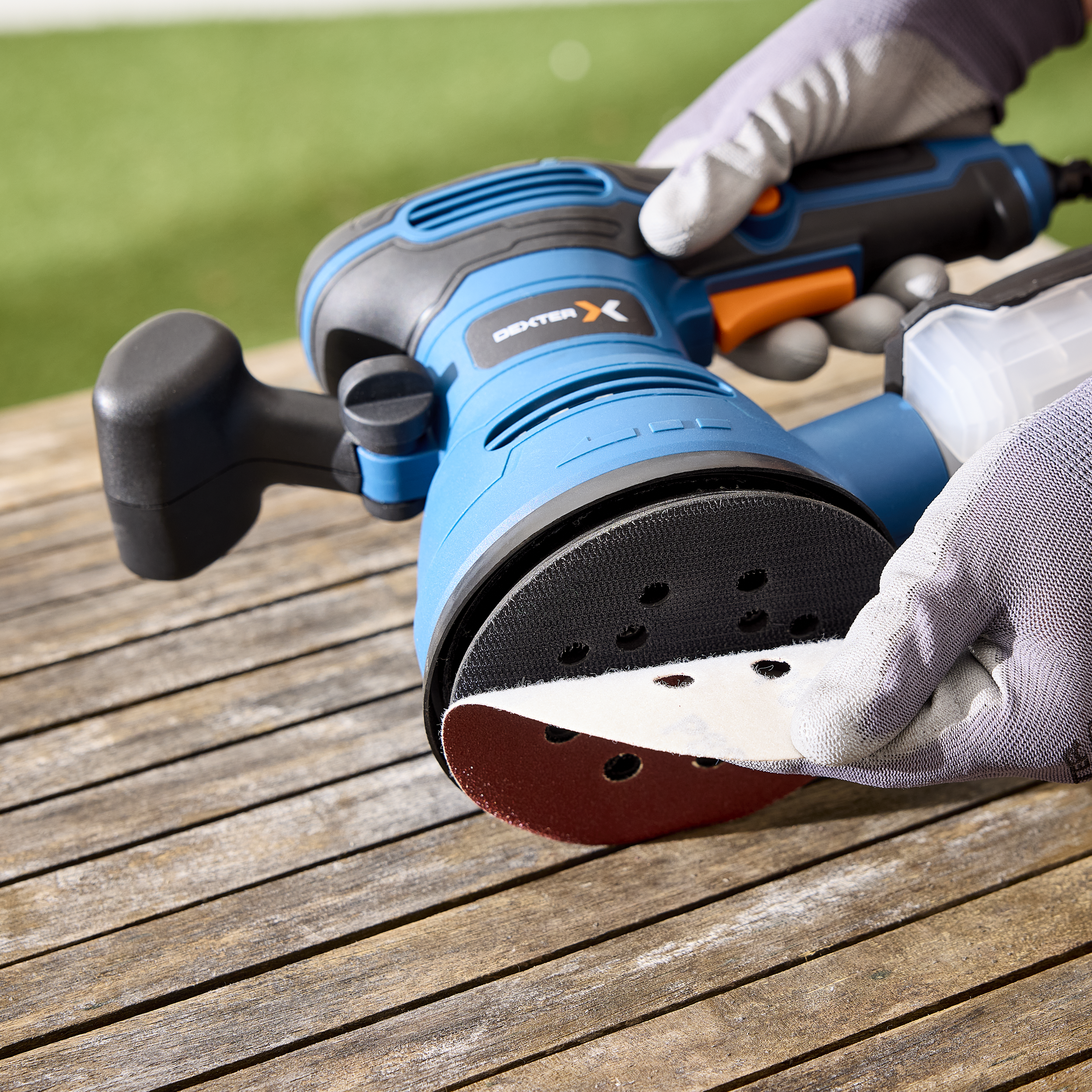 Ponceuse excentrique filaire 125mm DEXTER, 420 W - 5