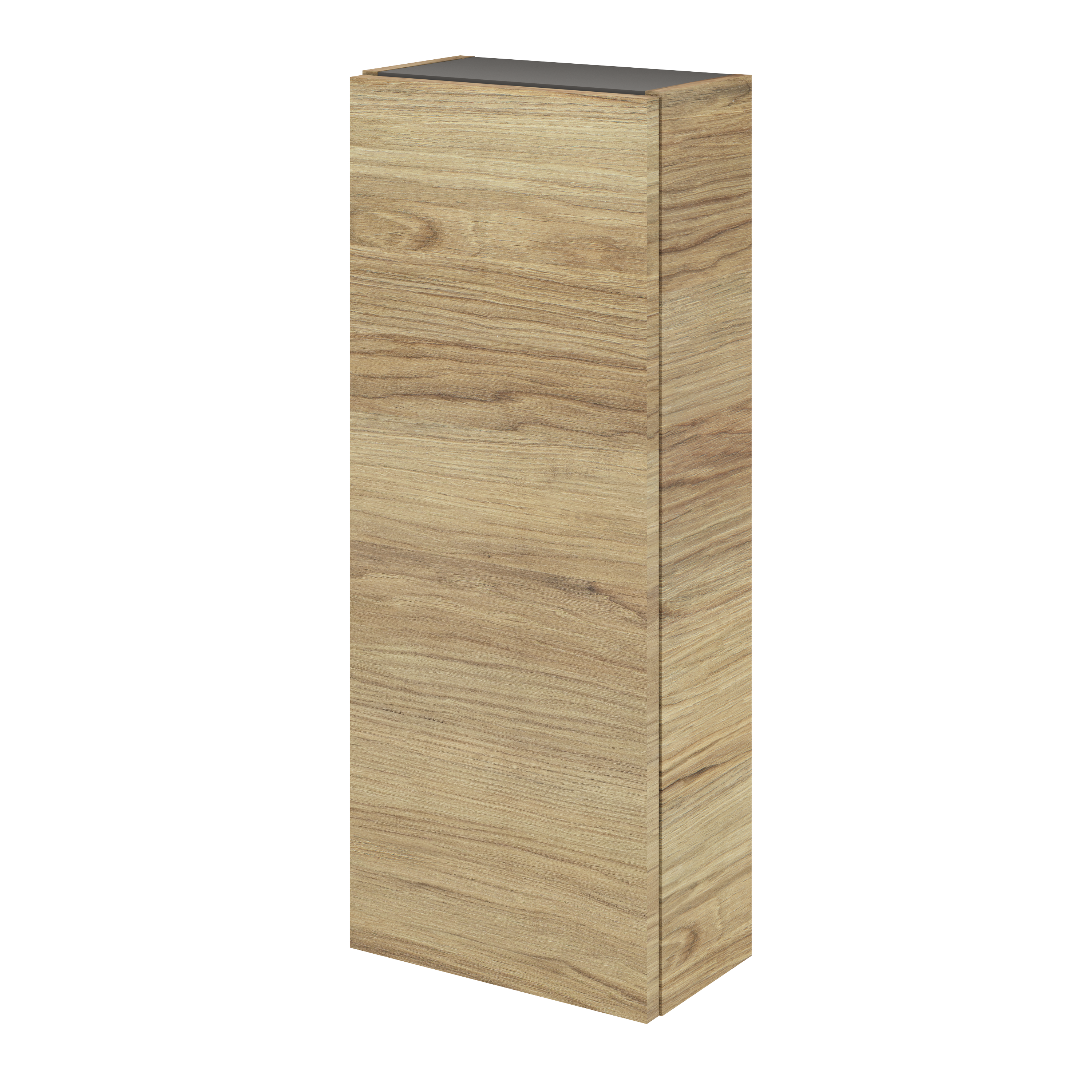 Pensile bagno Neo rovere miele in vetro SENSEA, 1 anta apertura da destra P 17 x L 30 x H 75 cm - 2