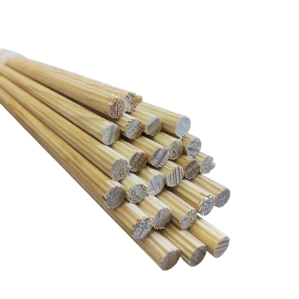 Pack de 25 varillas estriada Madera natural 1,5x100x1,5 cm - 2