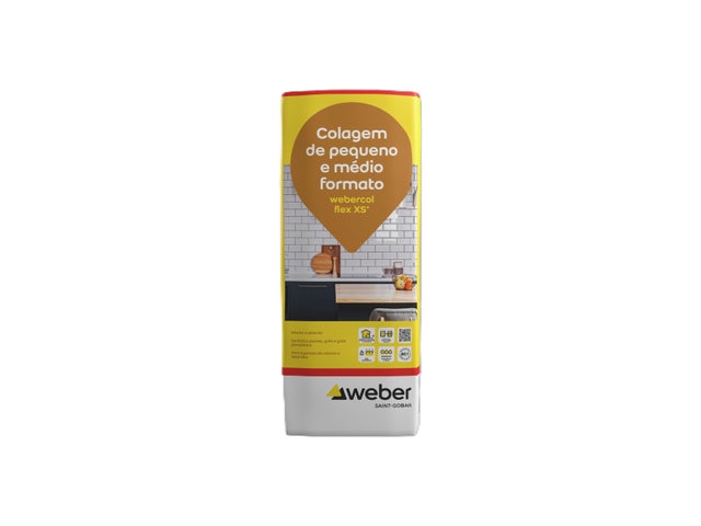 CIMENTO COLA WEBERCOL FLEX XS+ C1TE 25KG BRANCO