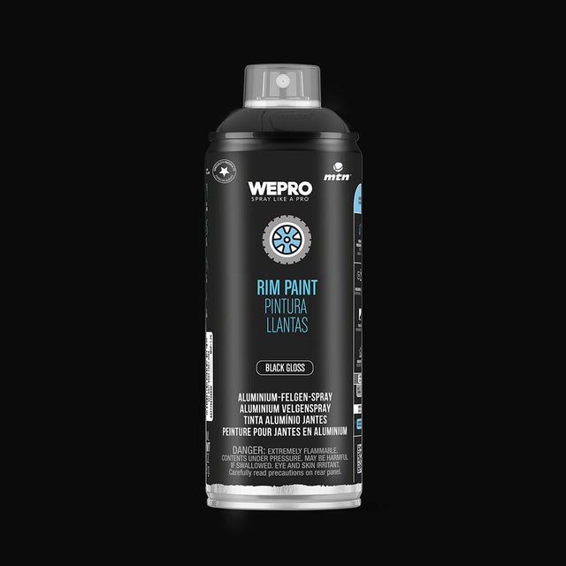 Spray pintura llantas brillante WEPRO MTN 400 ml negro