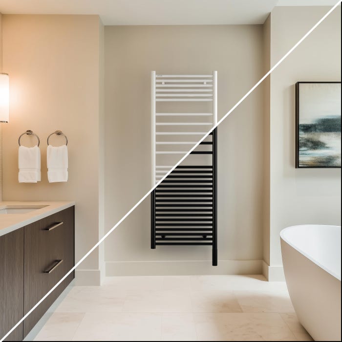 Acova angora variant couleur blanc et noir