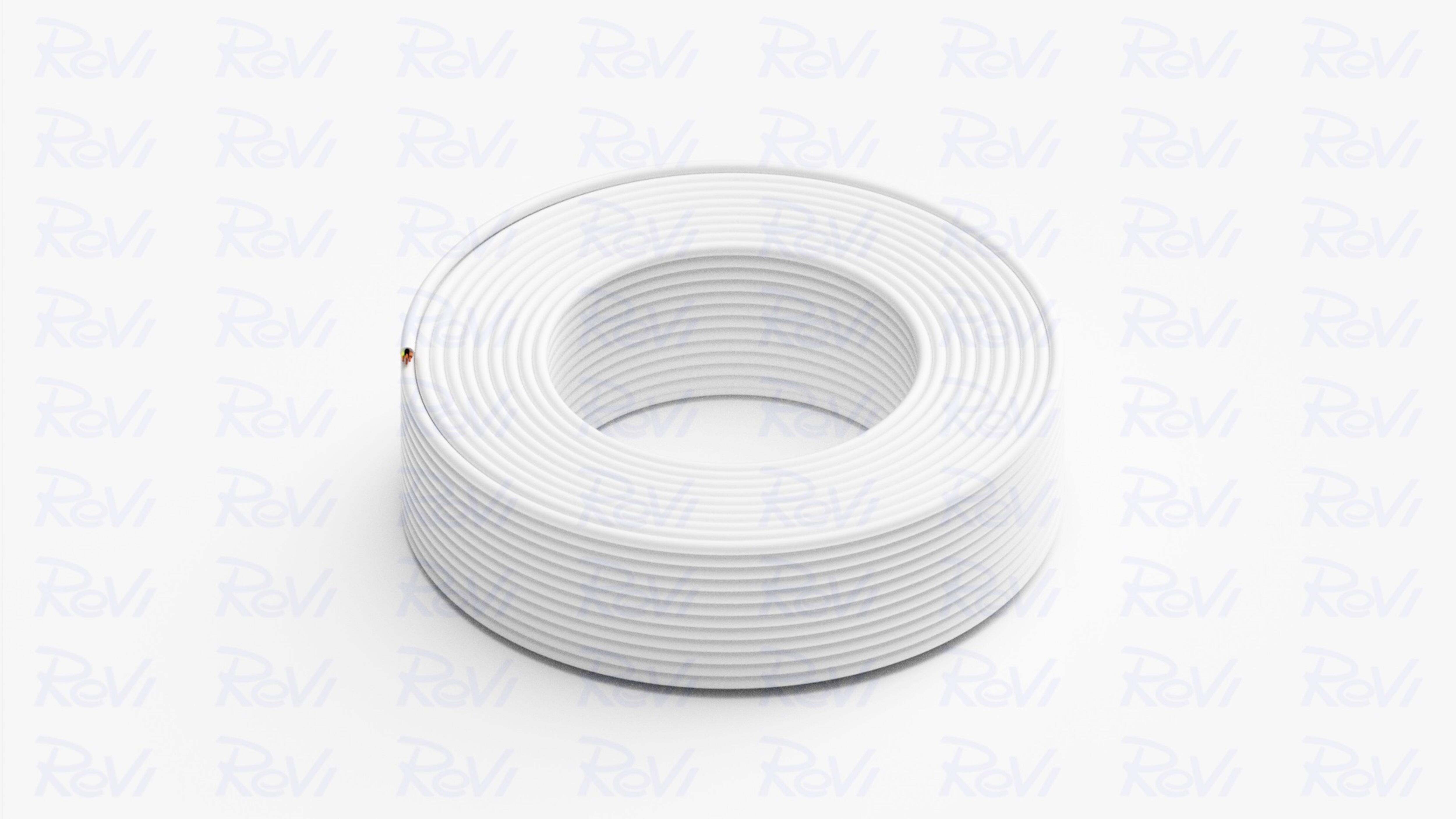 CABLE ELECTRICO H05VV-F 4G 1.5MM2 BLANCO 100M - 2