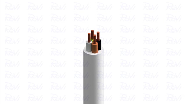 CABLE ELECTRICO H05VV-F 4G 1.5MM2 BLANCO 100M