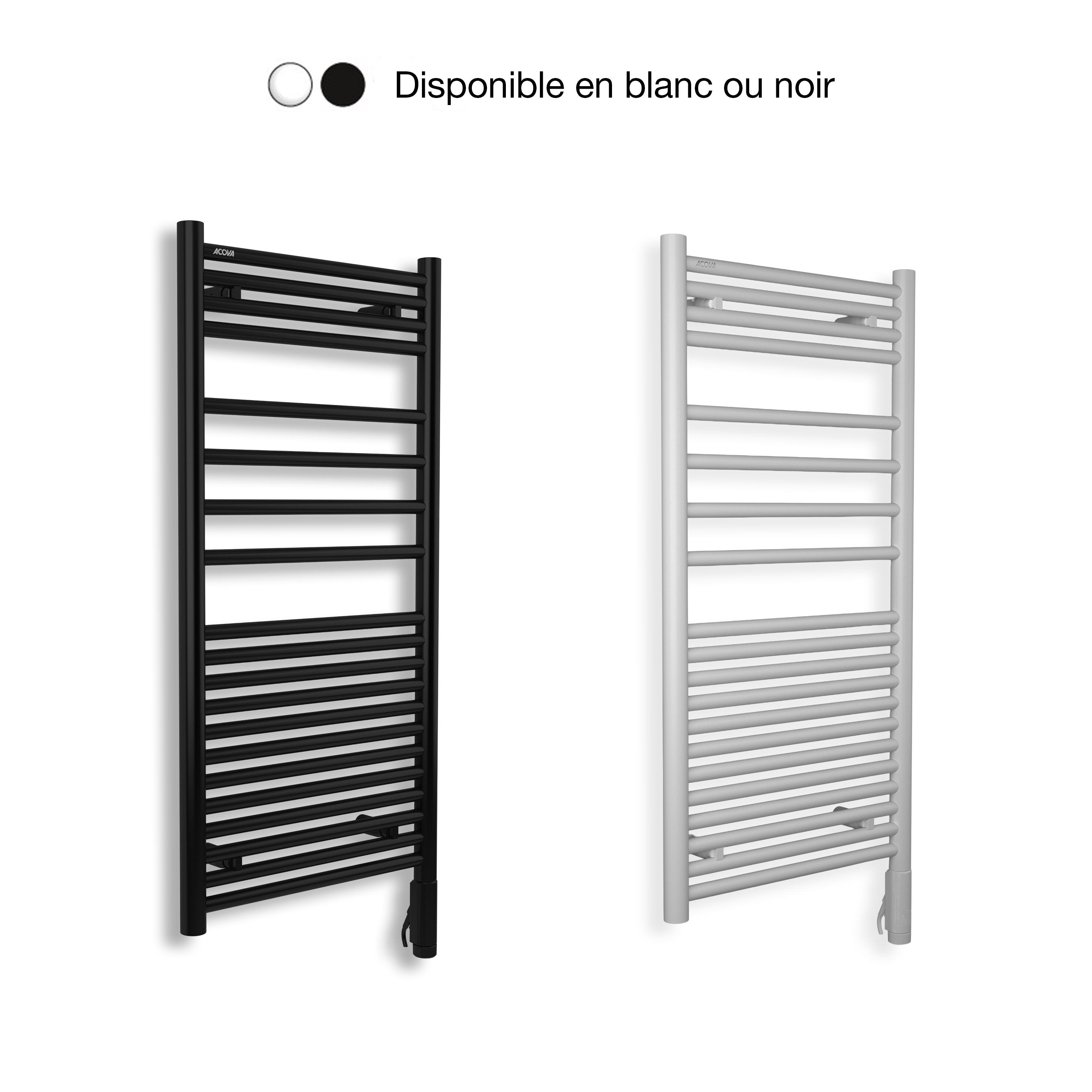 Sèche-serviettes électrique connecté à inertie fluide ACOVA 500W Angora 2 blanc - 5