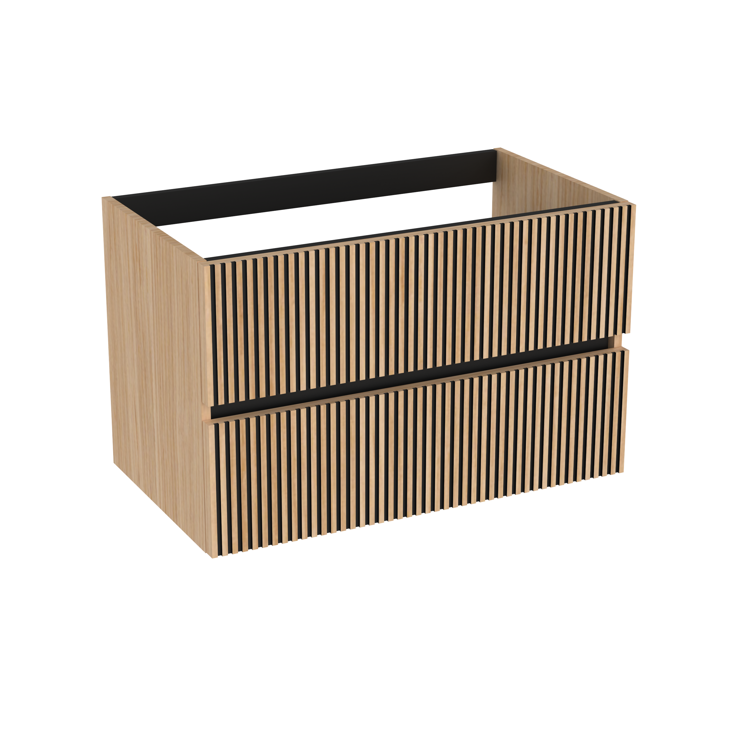 MUEBLE DE BAÑO NOVA GEO ALISTONADO 100CM ROBLE CLARO - 3