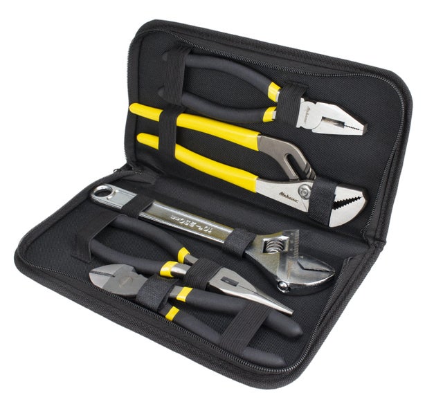 Set de 4 pinces et 1 clé à molette, FISCHER DAREX