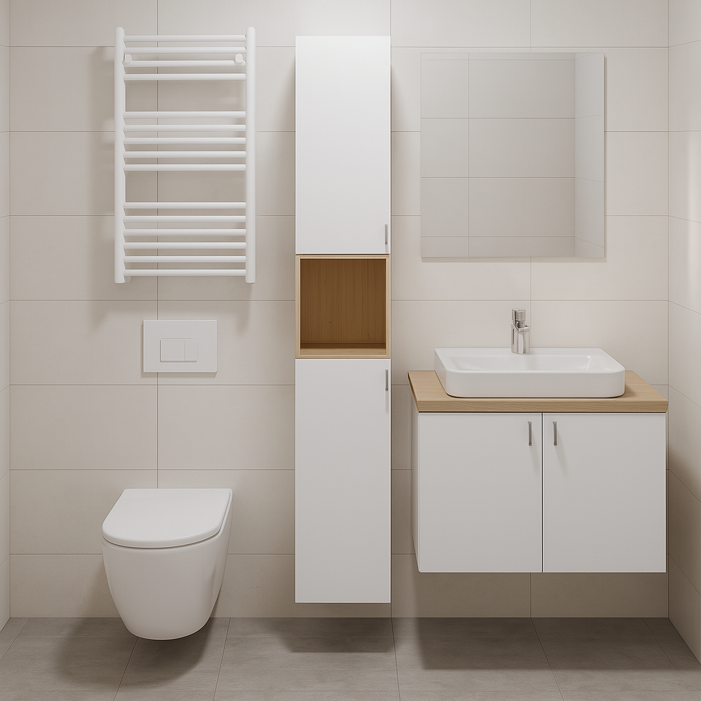 Columna de baño Modern marrón 30x161.6x30 cm - 2