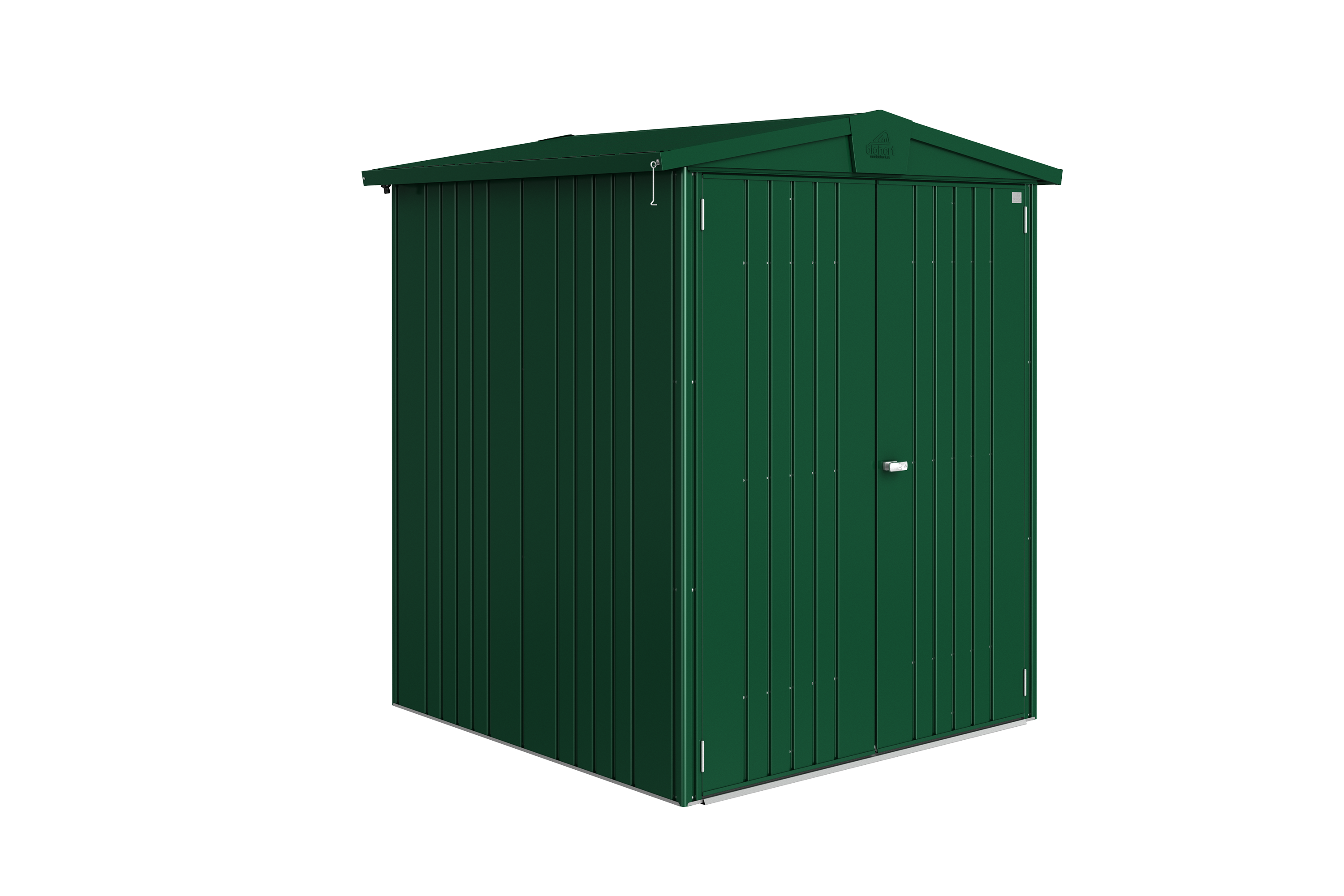 Domek narzędziowy metalowy Europa 2 podwójne drzwi 172x156x196 cm zielony Biohort