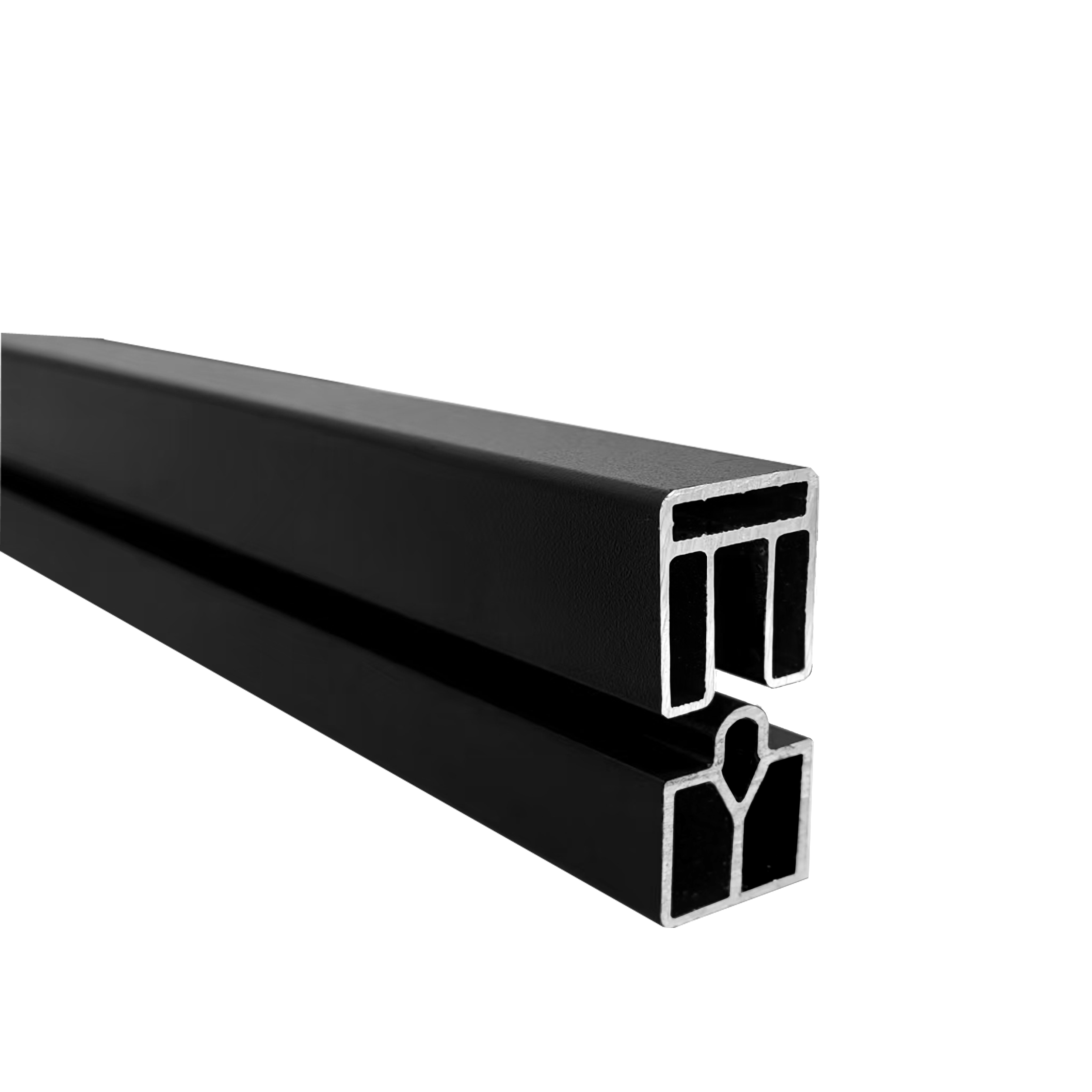Lamas aluminio superior +inferior 176x2,5x2,1cm gris oscuro NATERIAL - 2