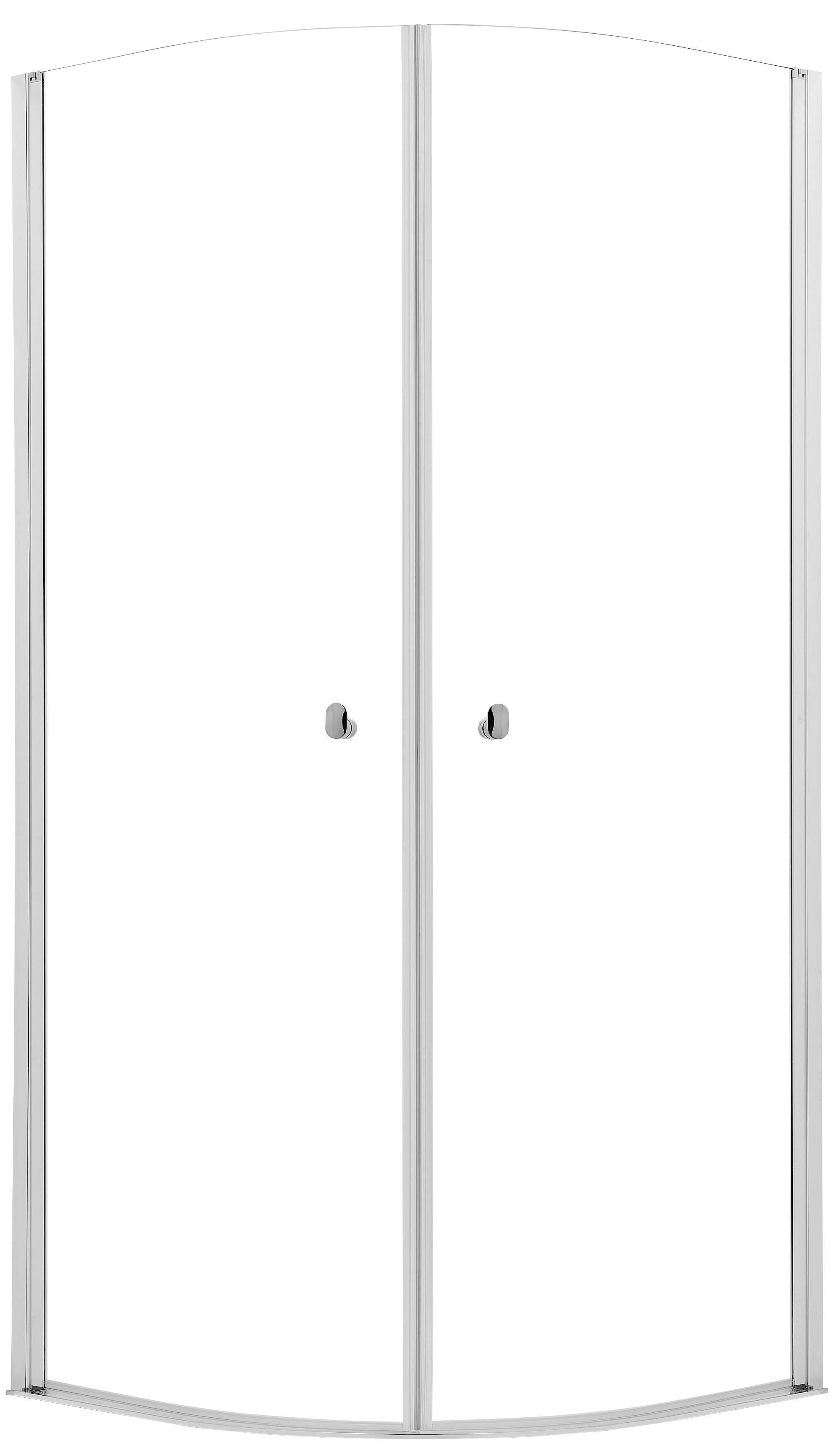 Kabina prysznicowa 1/4 koła Hooked 90x90x200 cm profile chromowane Sealskin