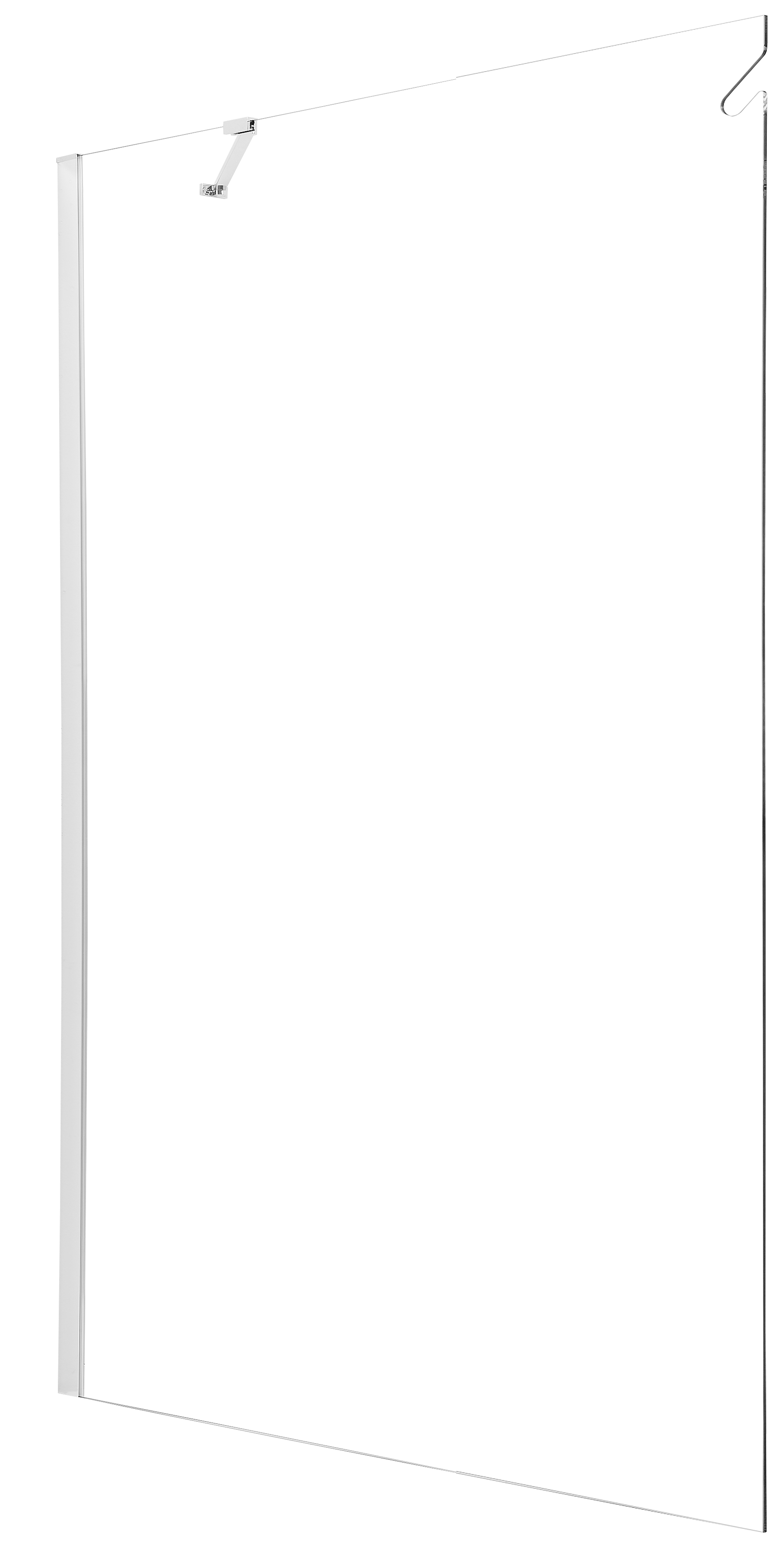 Kabina Walk-in Hooked 140x200 transparentna profil chromowany Sealskin