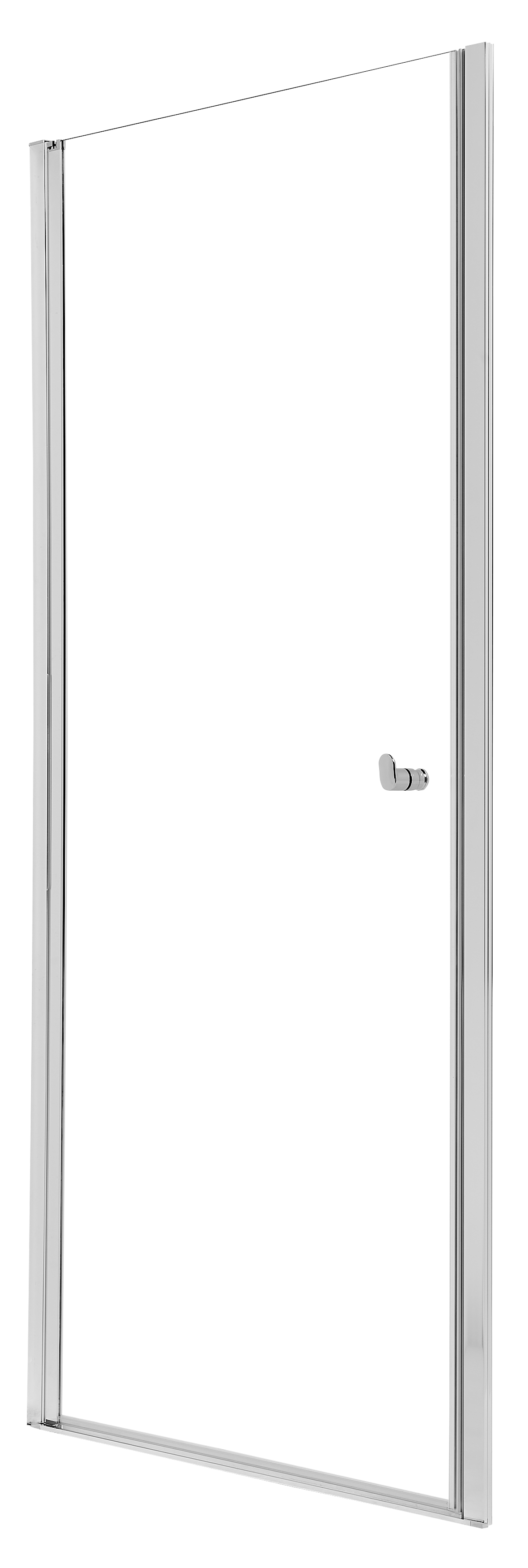 Drzwi prysznicowe uchylne Hooked chromowane profile 100x200 cm Sealskin