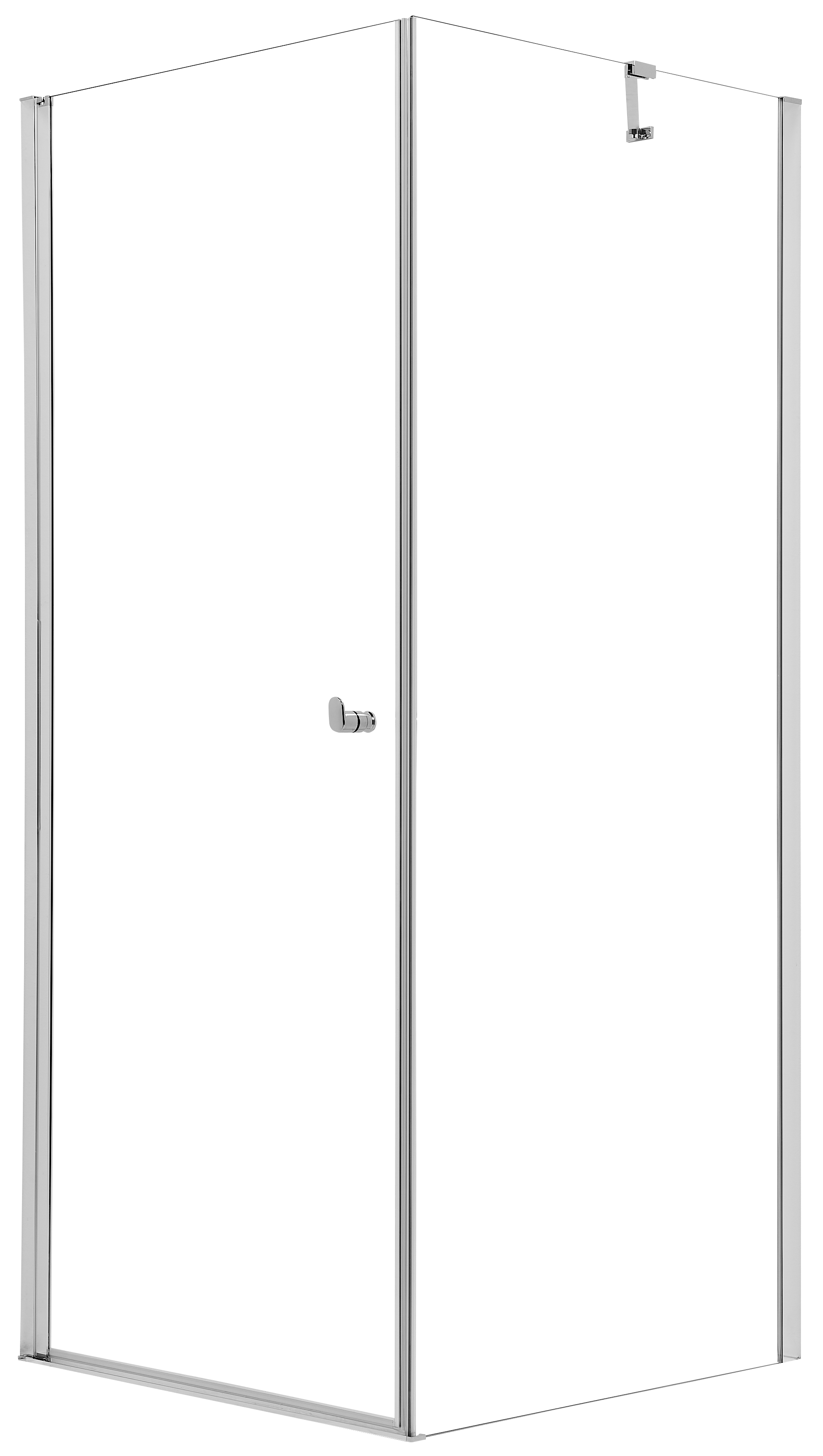 Kabina prysznicowa kwadratowa Hooked 90x90x200 cm profile chromowane Sealskin