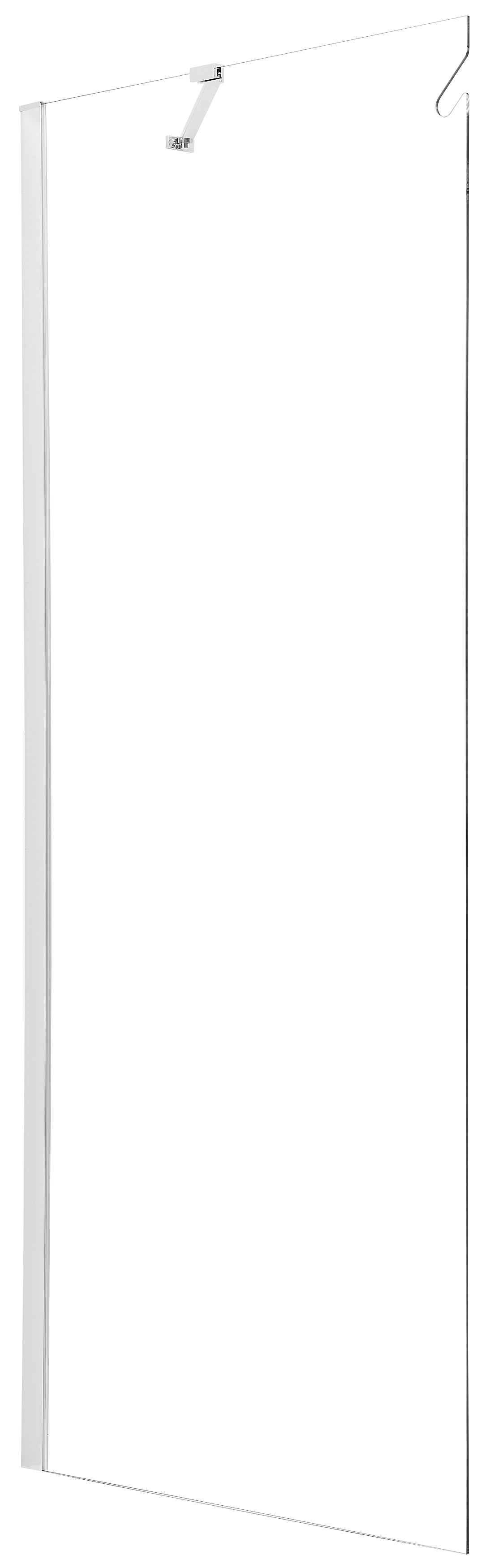 Kabina Walk-in Hooked 90x200 transparentna profil chromowany Sealskin