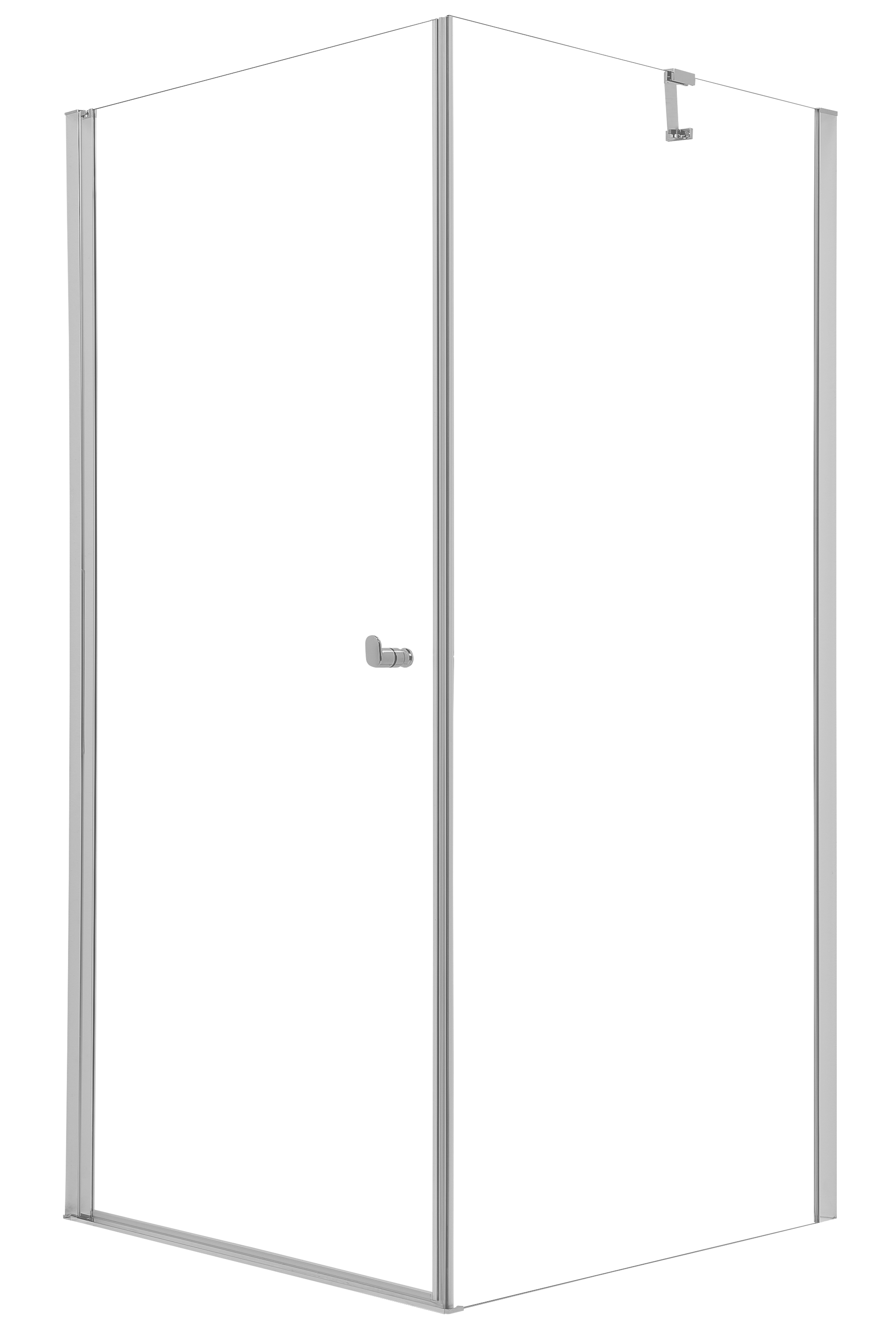 Kabina prysznicowa kwadratowa Hooked 100x100x200 cm profile chromowane Sealskin