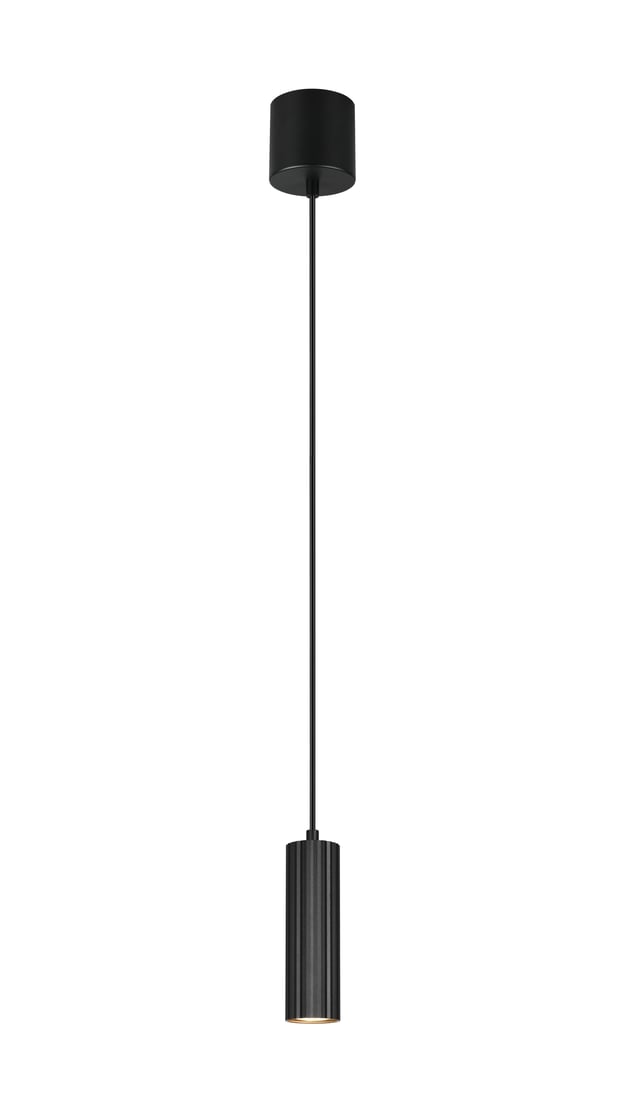 Suspensão leve sem fonte de luz TRIO LIGHTING SOKA 1 luz GU10 IP20 preto 12 cm